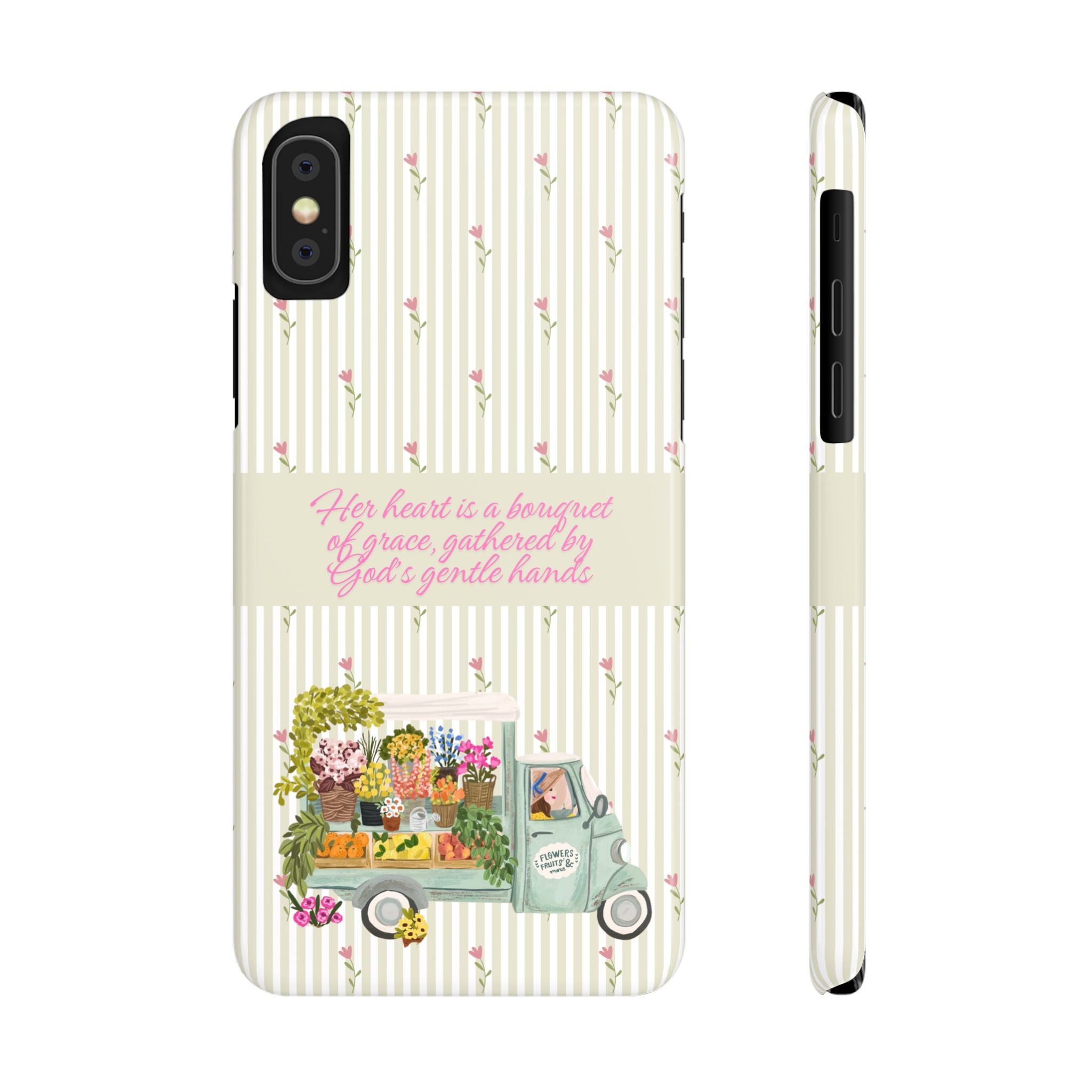 Her Heart Is A Bouquet Of Grace iPhone Case