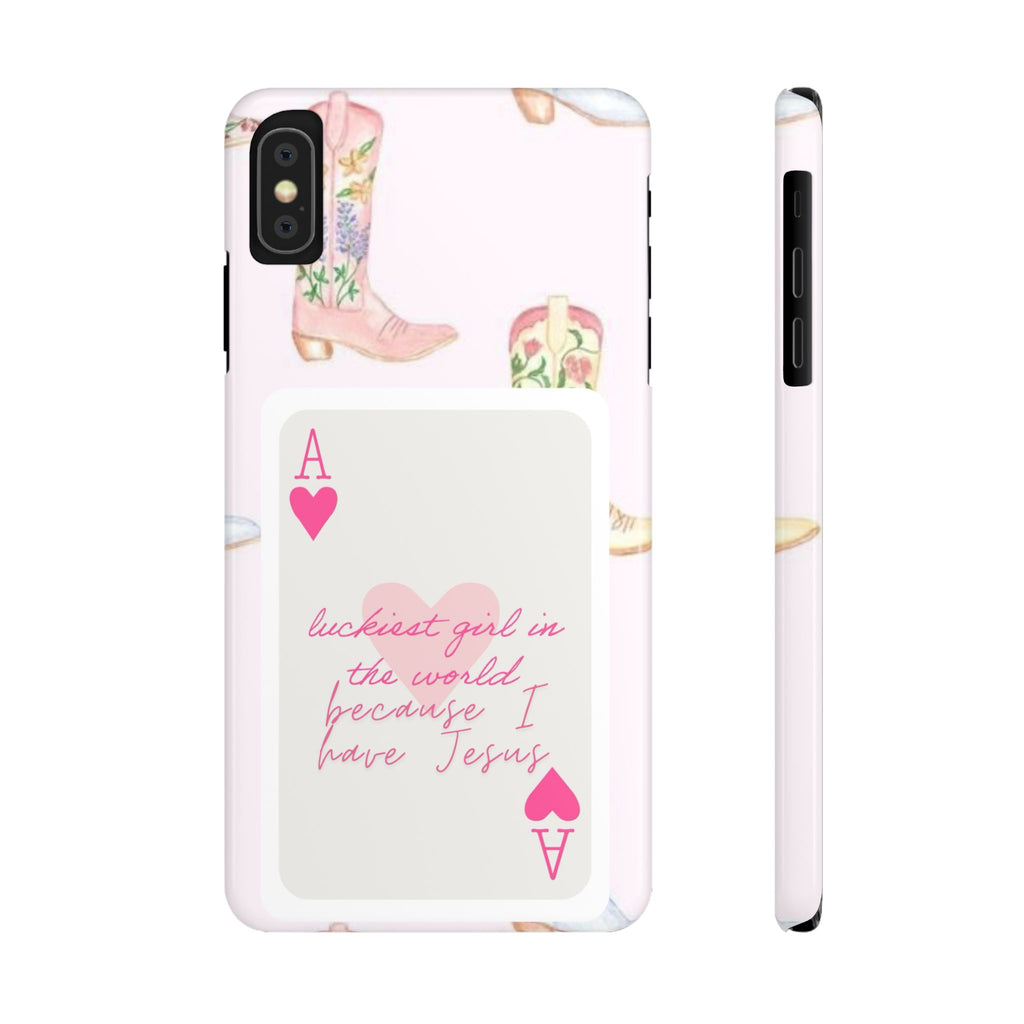Luckiest Girl In The World iPhone Case