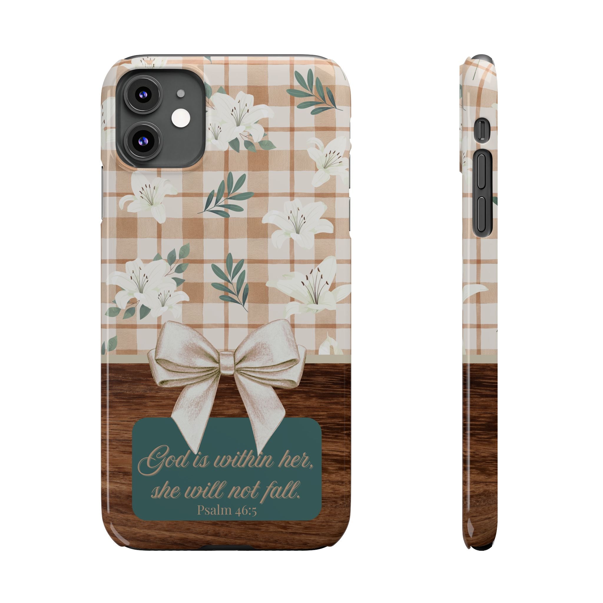 God Is Within Her She Will Not Fall iPhone Case