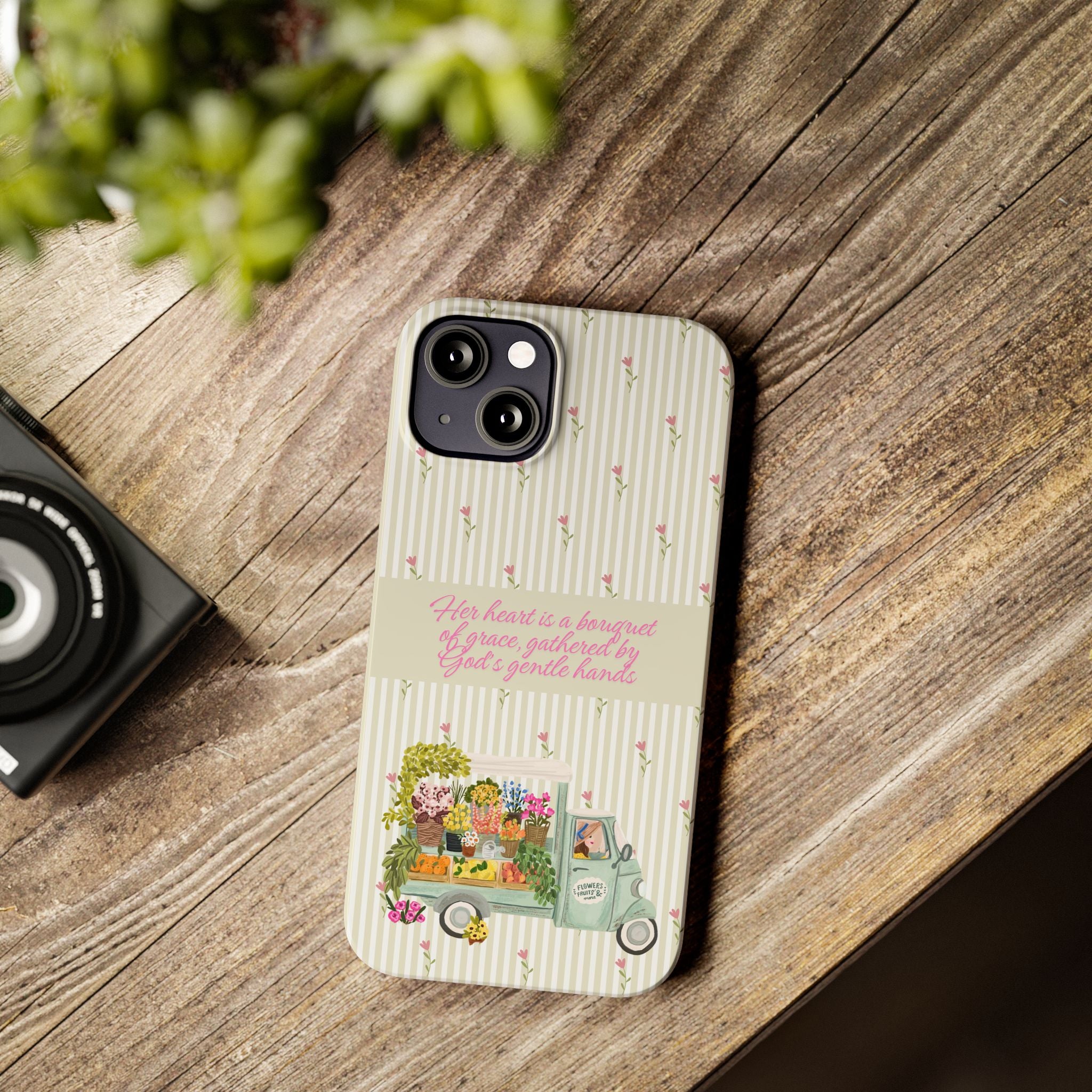 Her Heart Is A Bouquet Of Grace iPhone Case