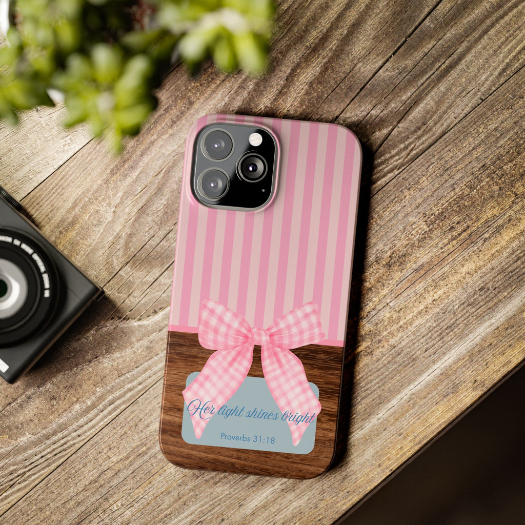 Her Light Shines Bright iPhone Case