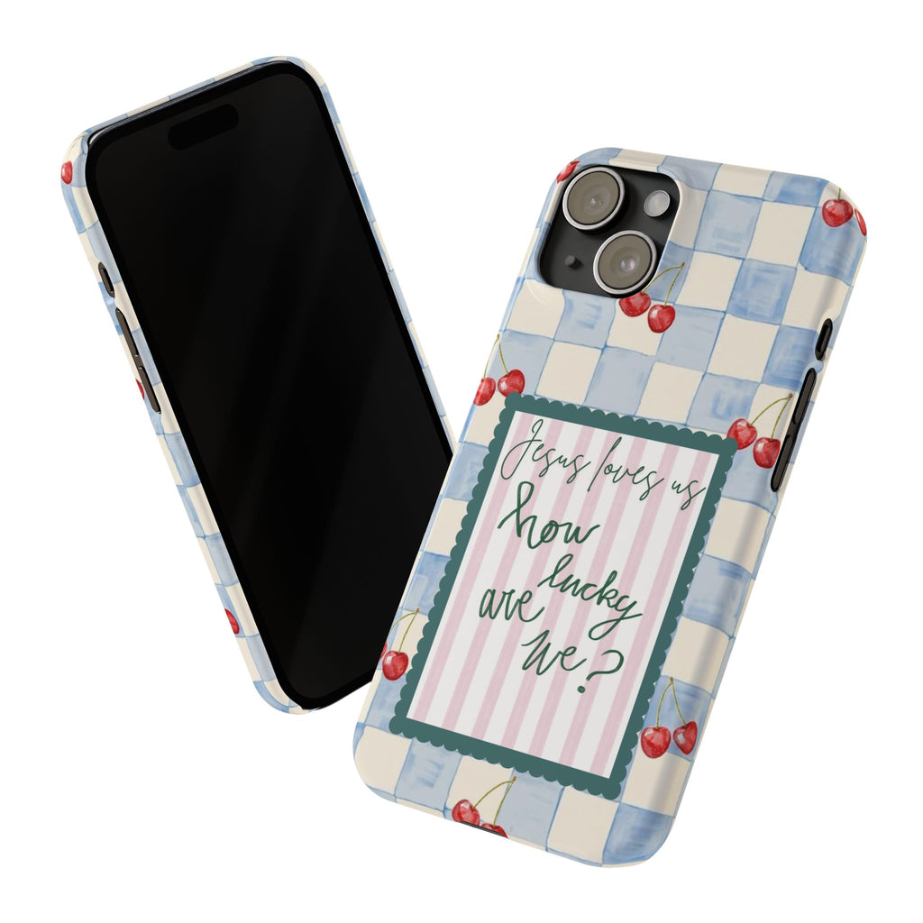 Jesus Loves Us iPhone Case