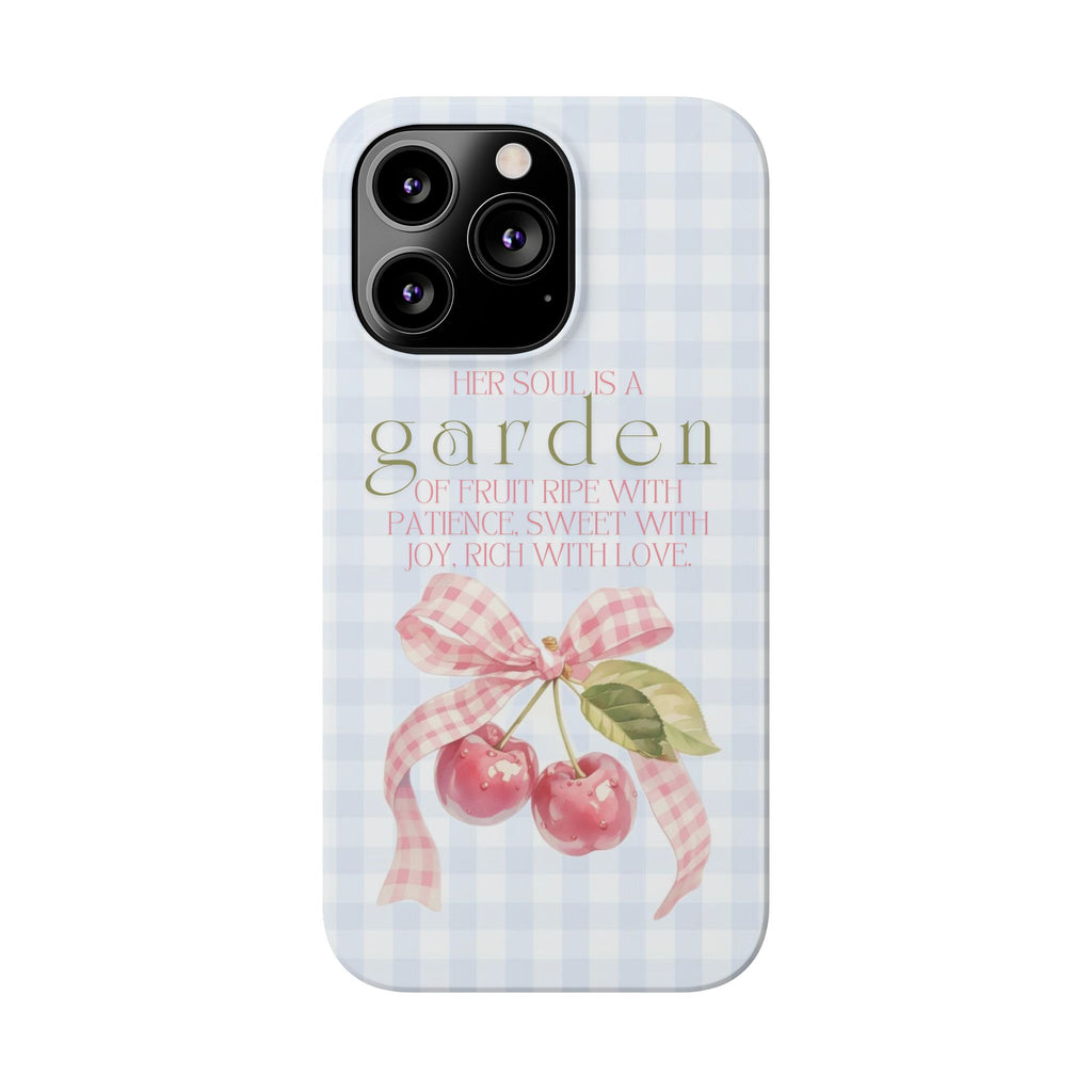 Her Soul Is A Garden iPhone Case