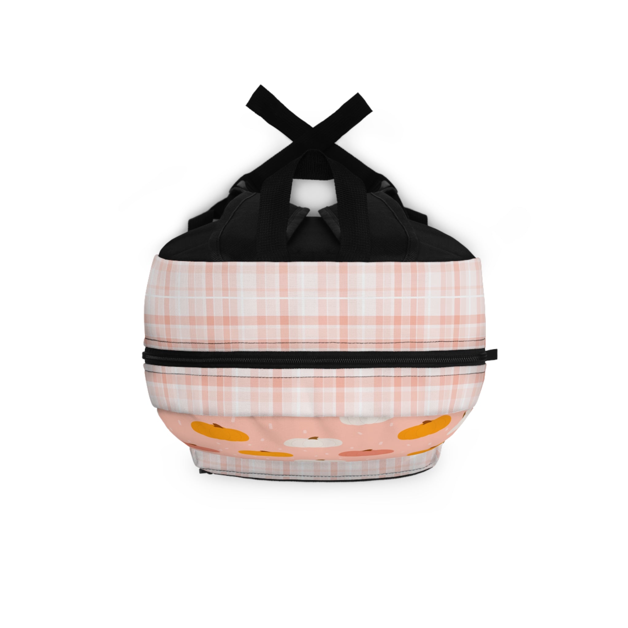 Plaid Pink Pumpkin Backpack