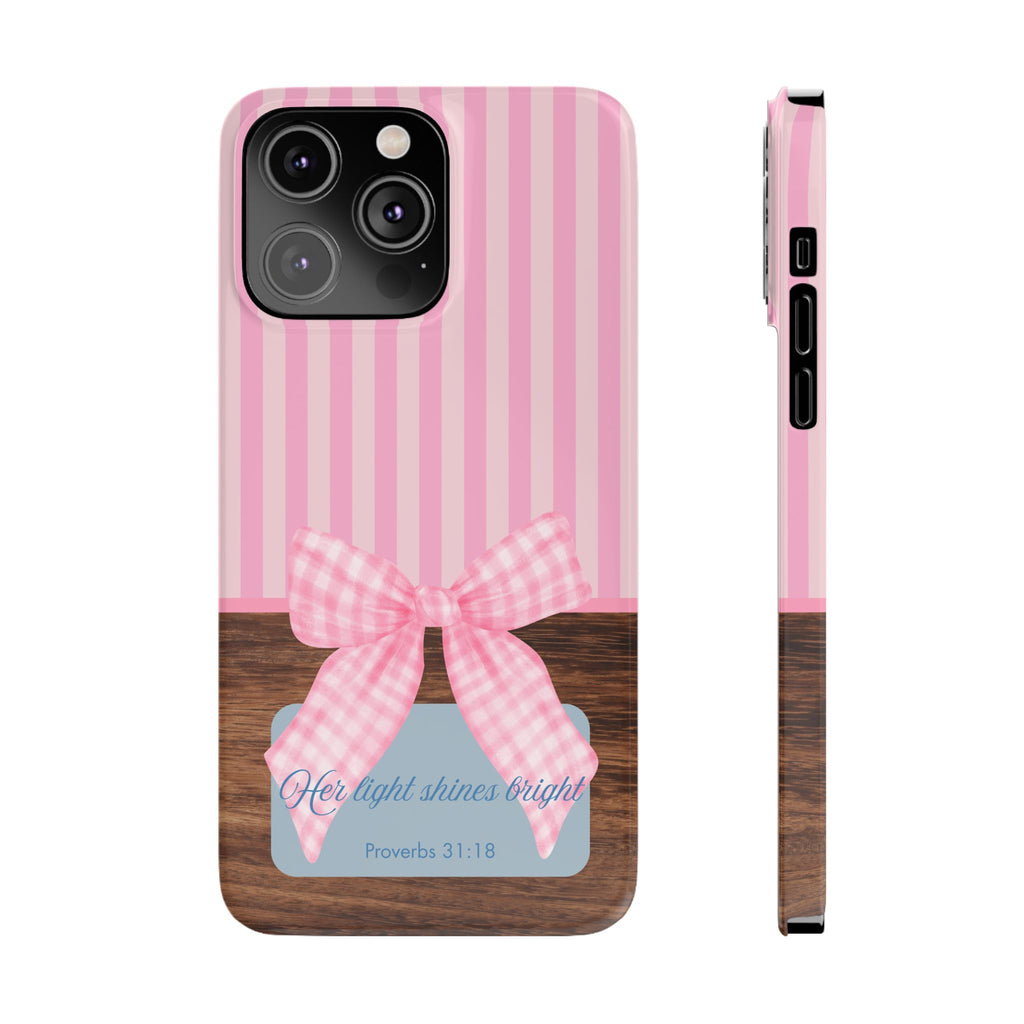 Her Light Shines Bright iPhone Case