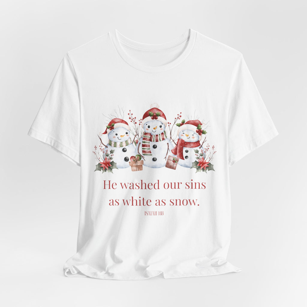 He Washed Our Sin As White As Snow Tee