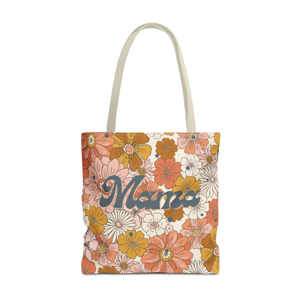 Mama Neutral Floral Tote Bag