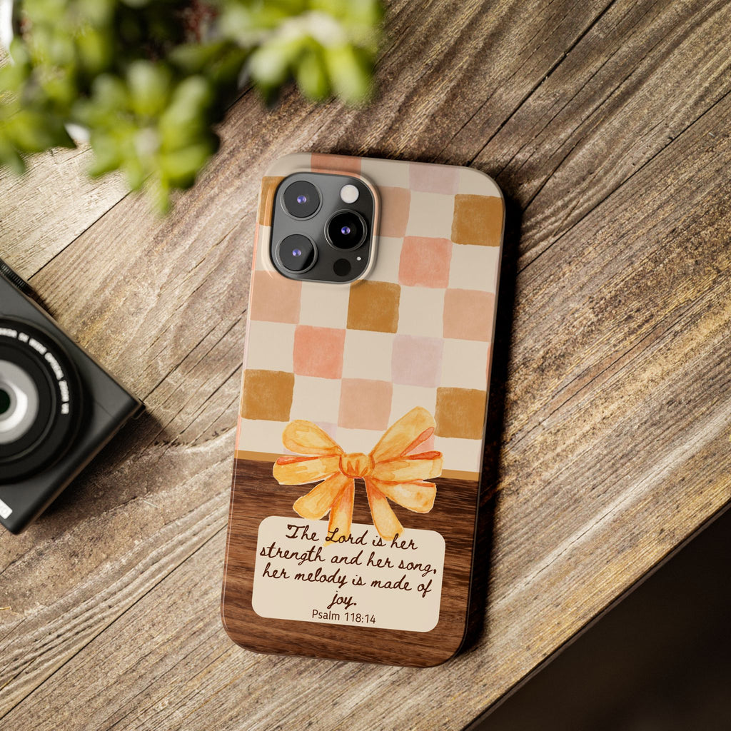 The Lord Is Her Strength iPhone Case