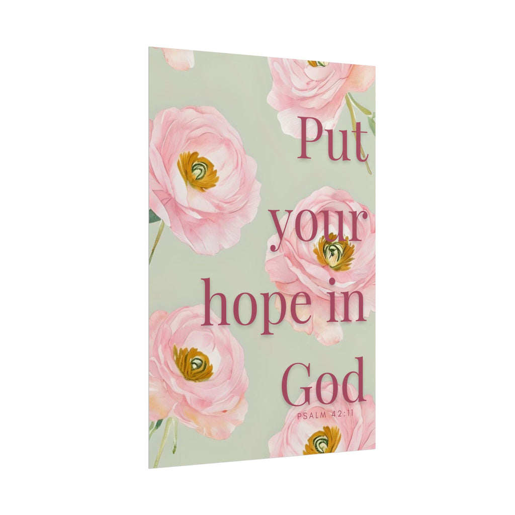 Put Your Hope In God Unframed Poster