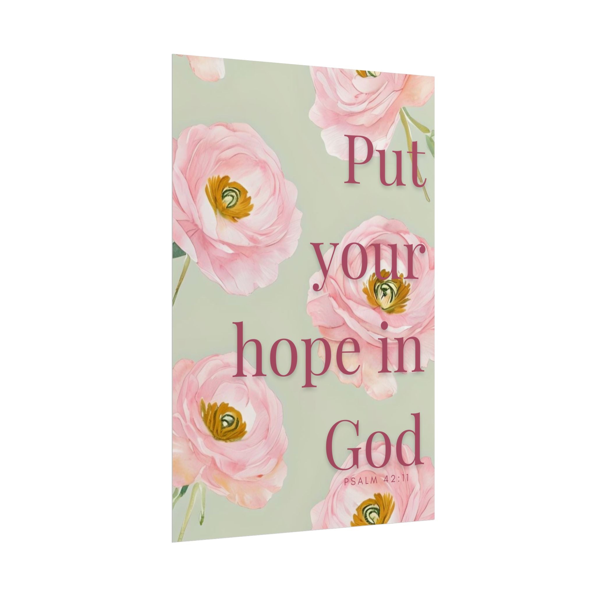 Put Your Hope In God Unframed Poster
