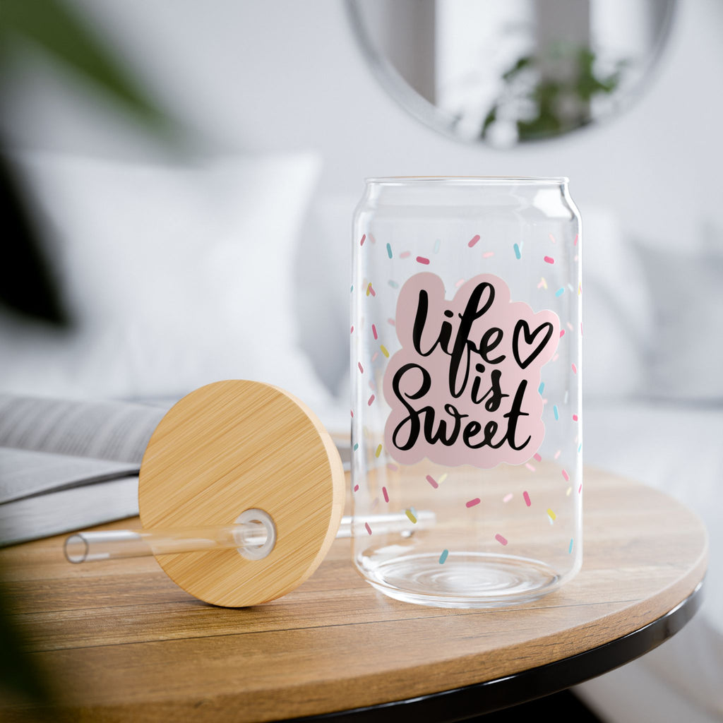Life Is Sweet Sprinkle Glass