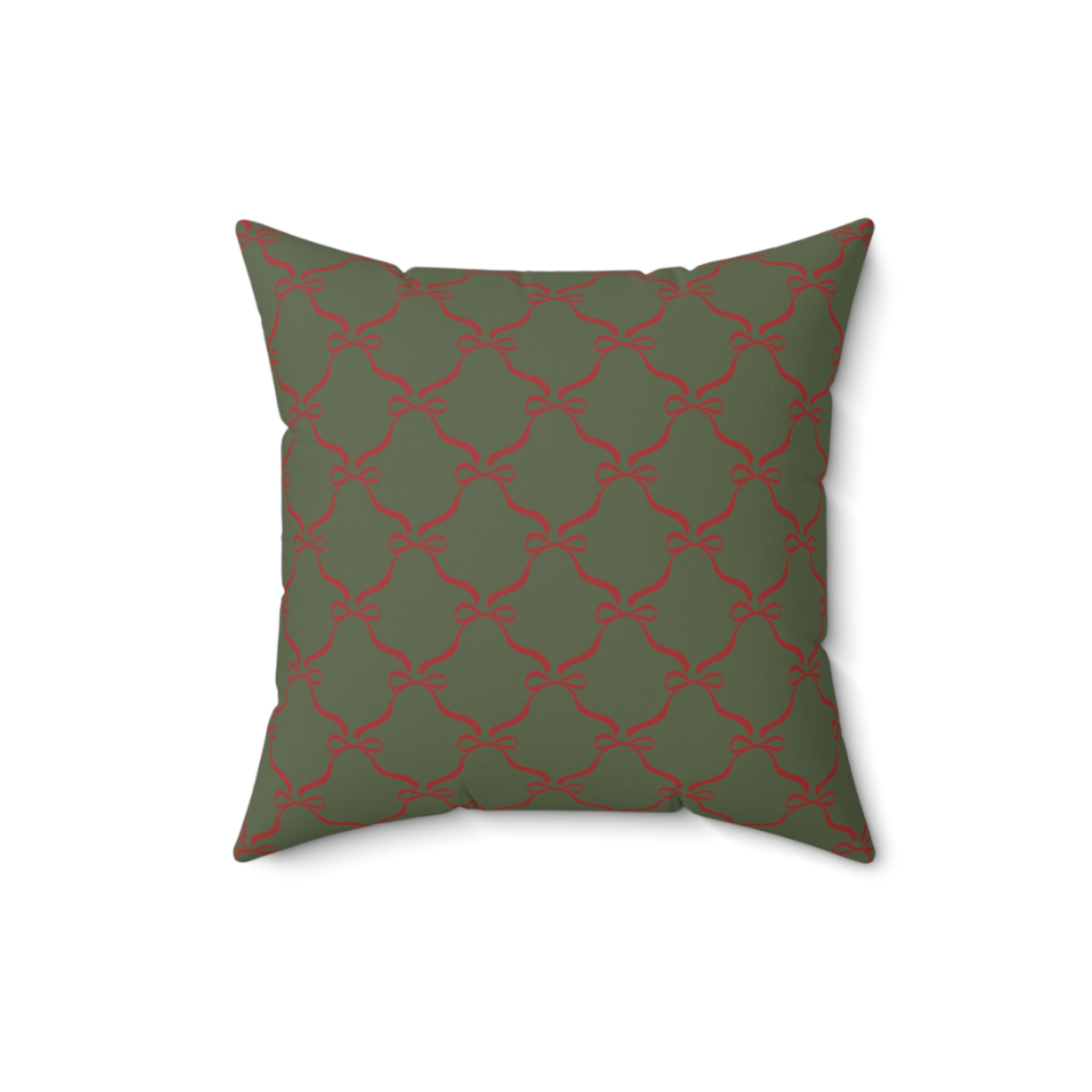 Red Bow Pillow