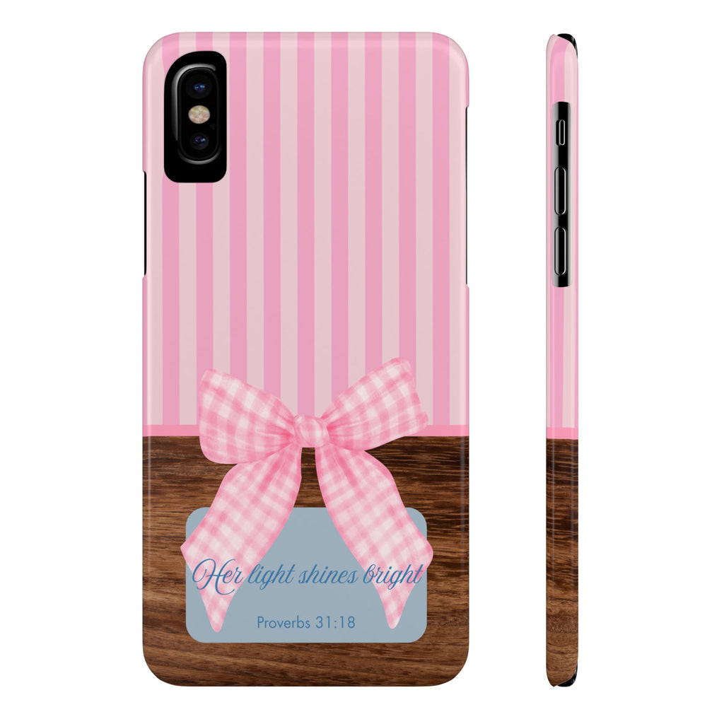 Her Light Shines Bright iPhone Case