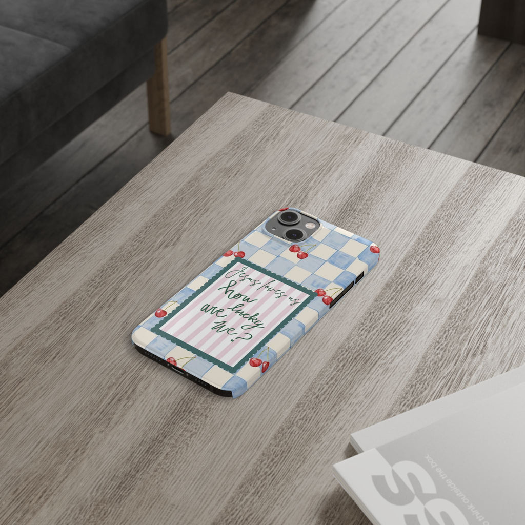 Jesus Loves Us iPhone Case