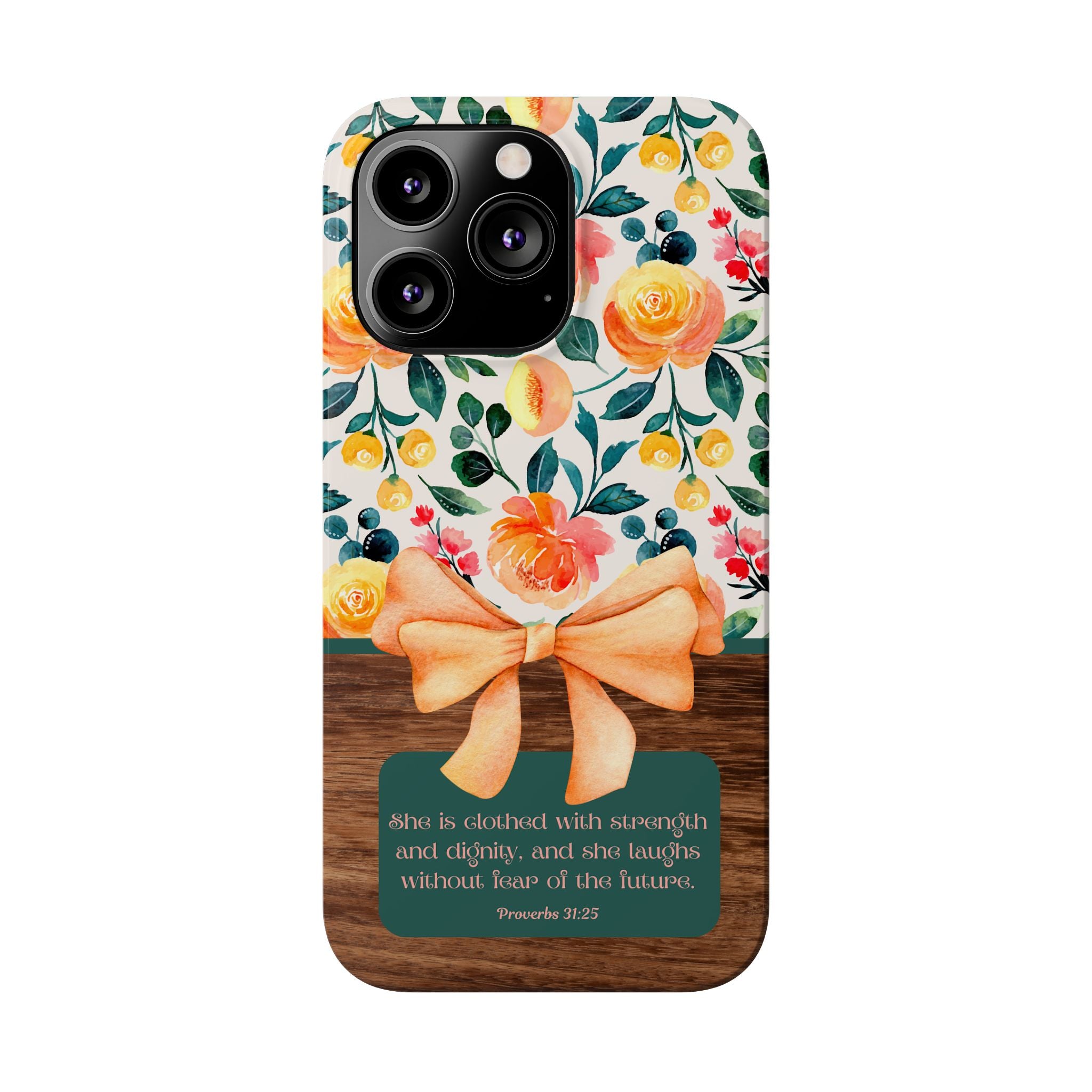 She Is Clothed With Strength & Dignity iPhone Case