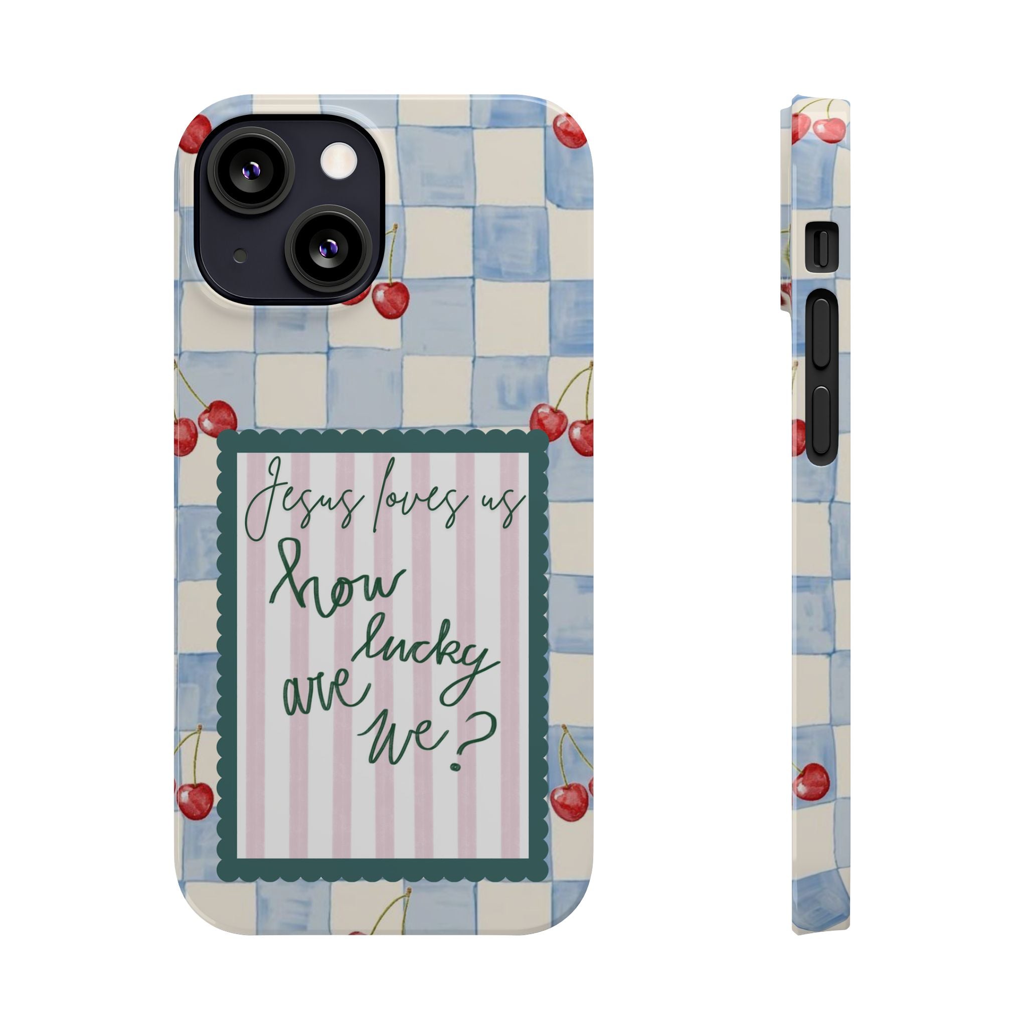 Jesus Loves Us iPhone Case