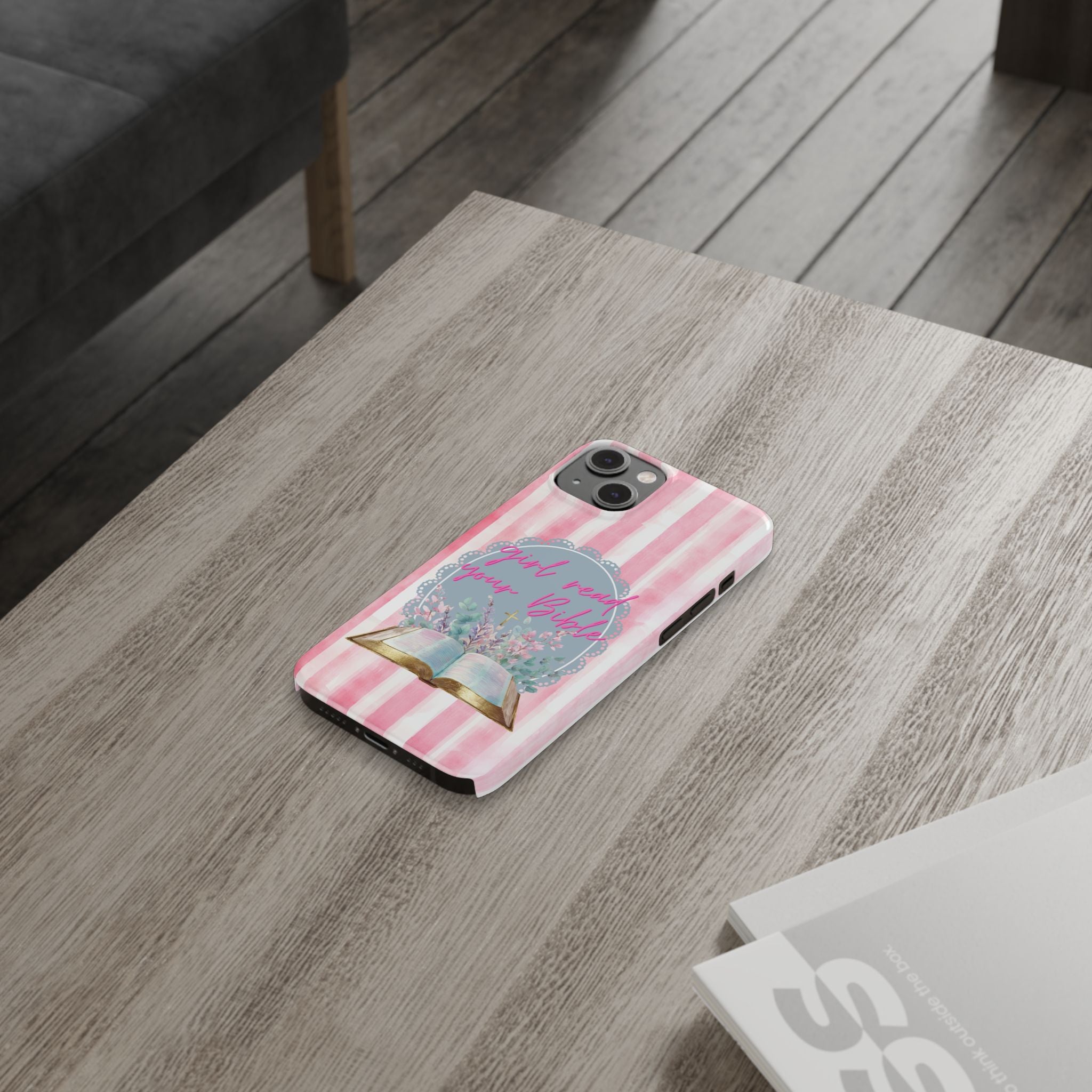 Girl Read Your Bible iPhone Case