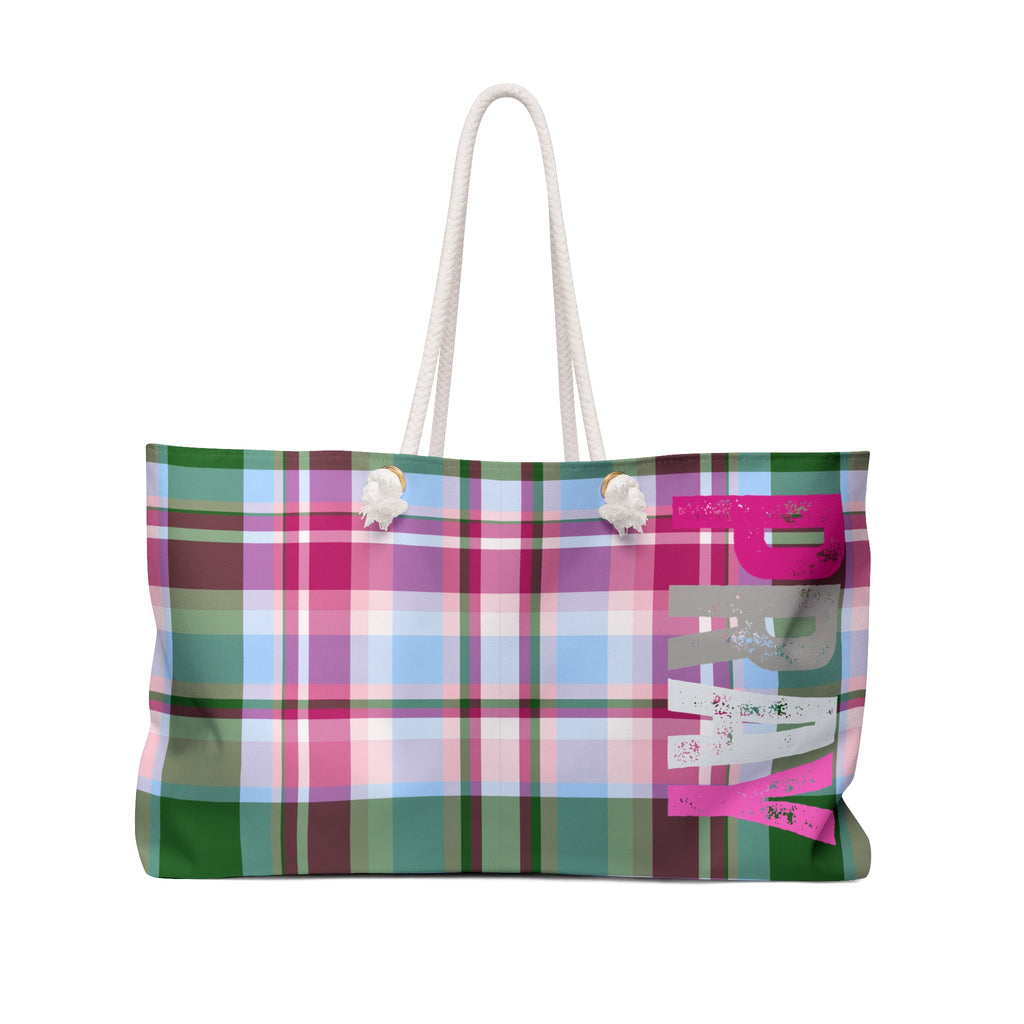 Plaid PRAY Weekender Bag