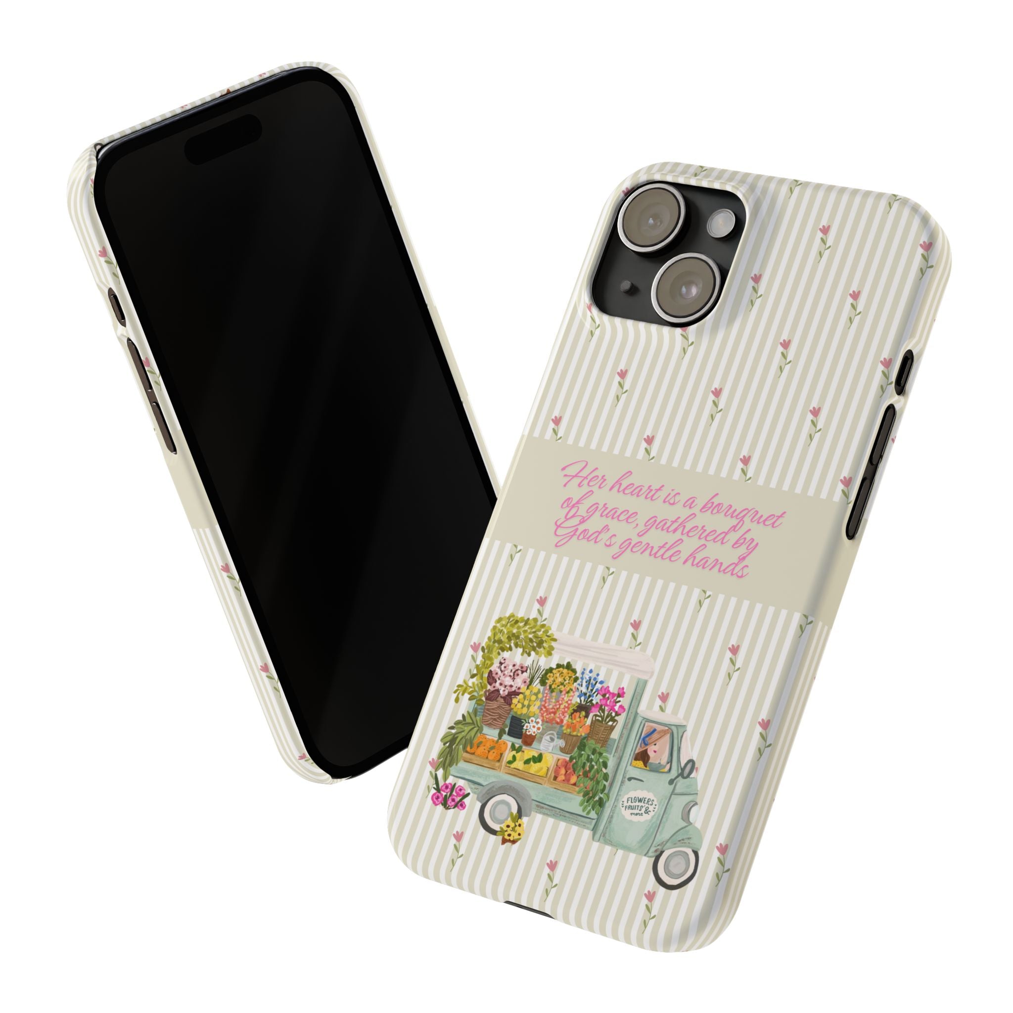 Her Heart Is A Bouquet Of Grace iPhone Case