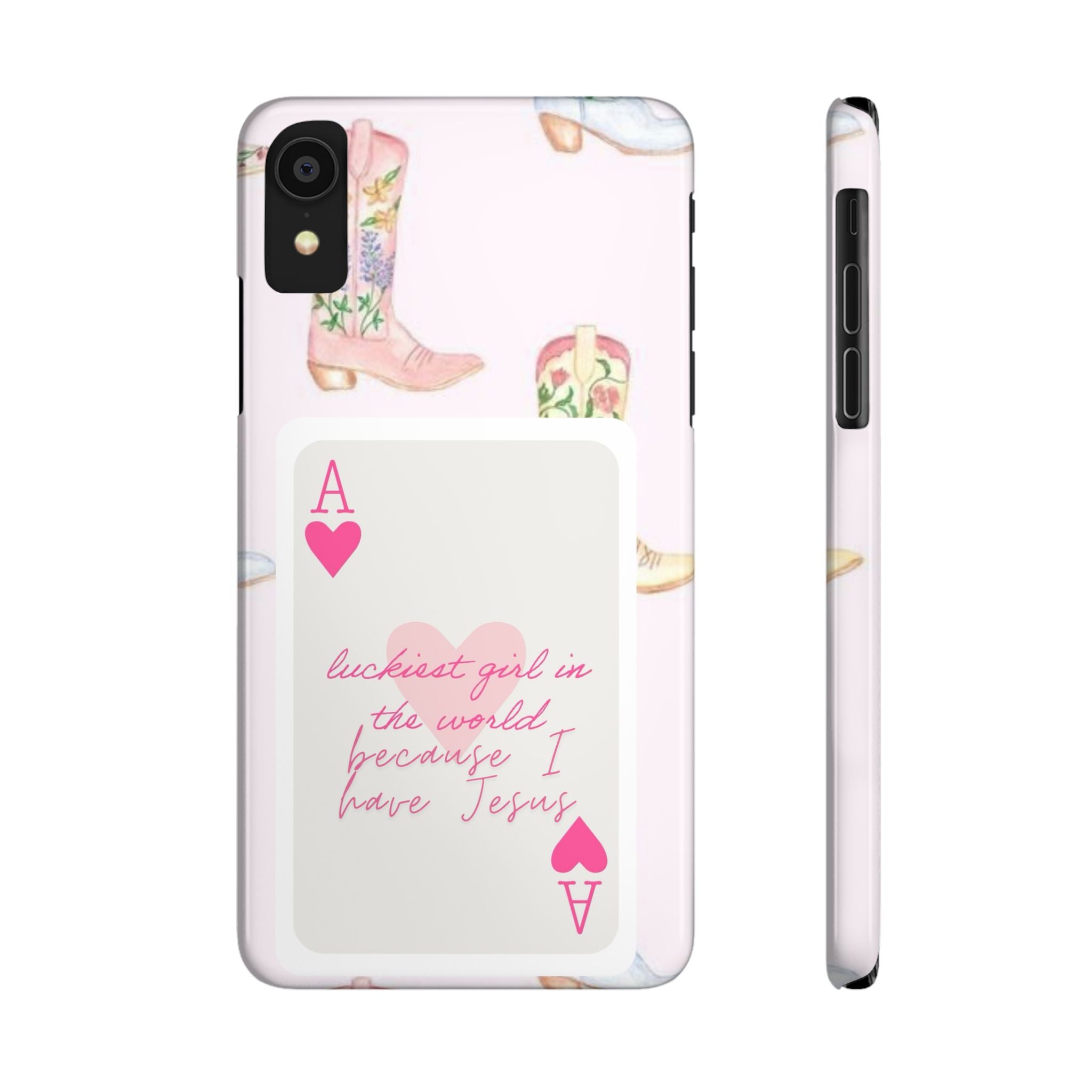 Luckiest Girl In The World iPhone Case