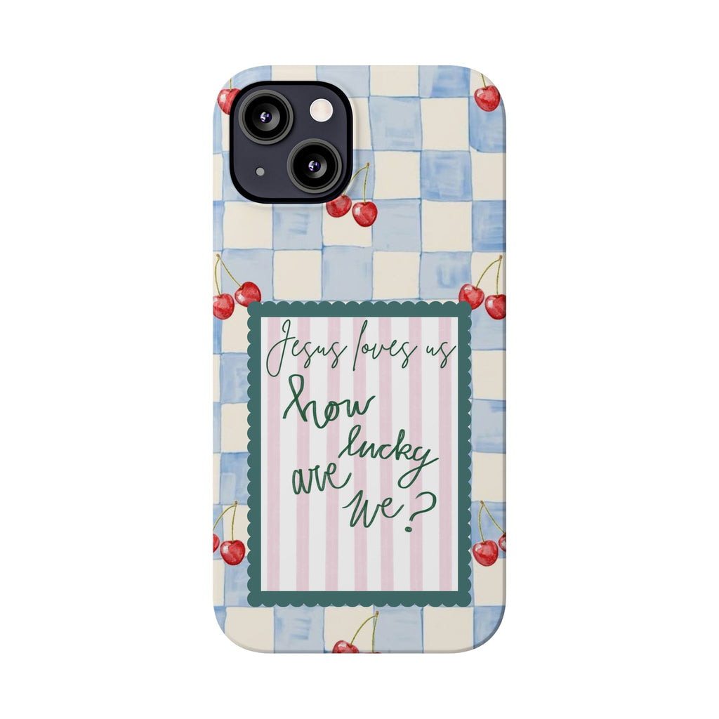 Jesus Loves Us iPhone Case
