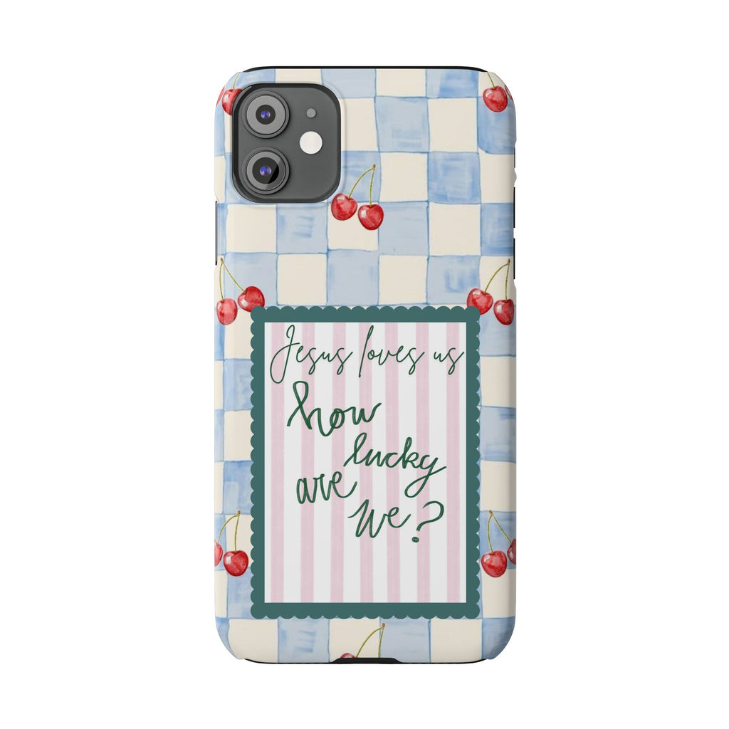 Jesus Loves Us iPhone Case