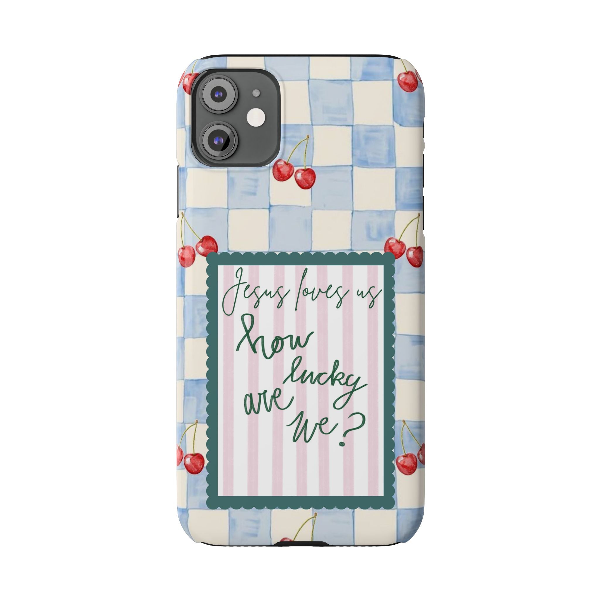Jesus Loves Us iPhone Case