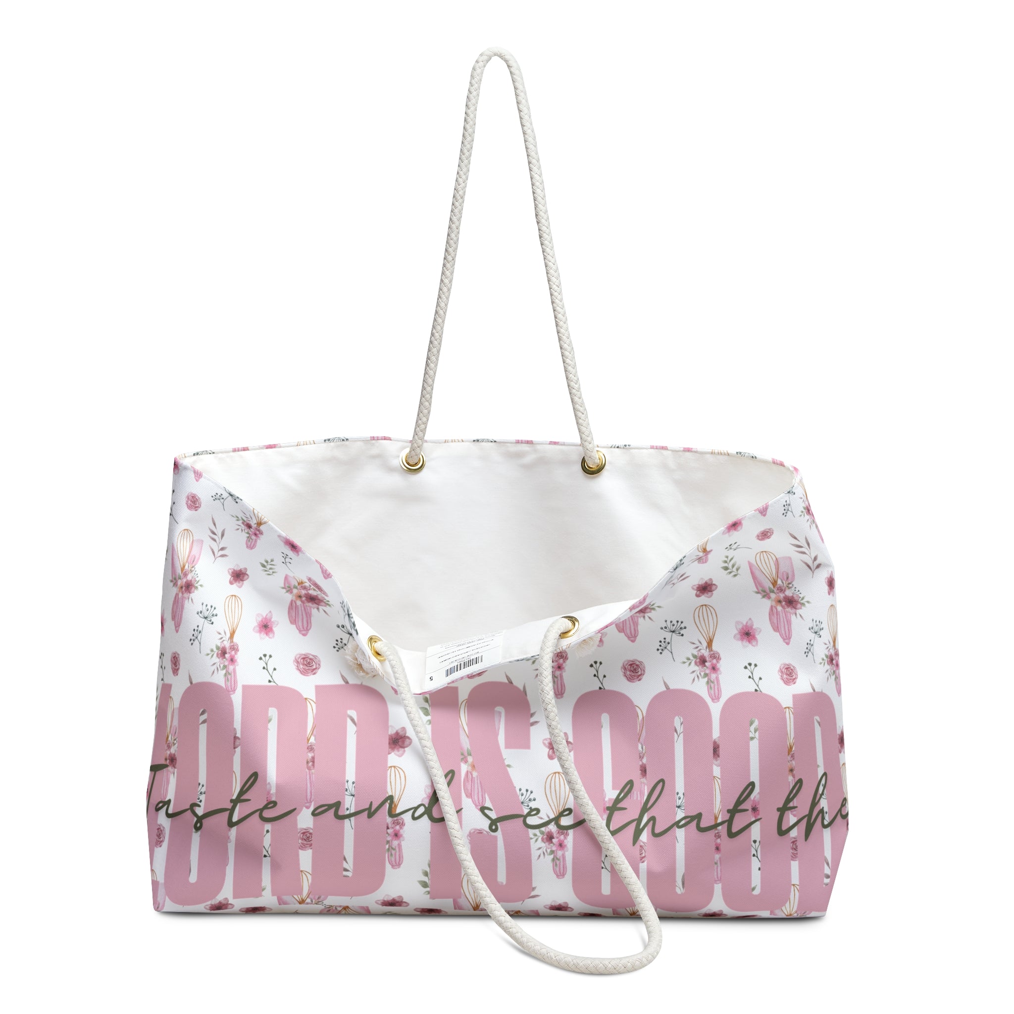 Taste and see that the Lord is Good Weekender Bag