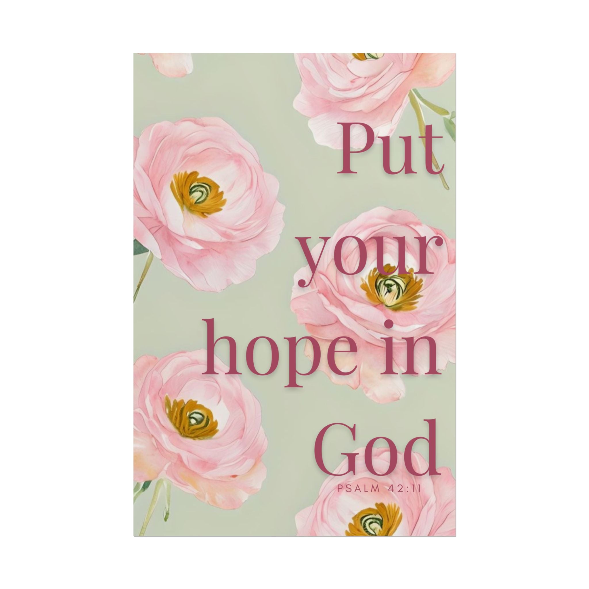 Put Your Hope In God Unframed Poster