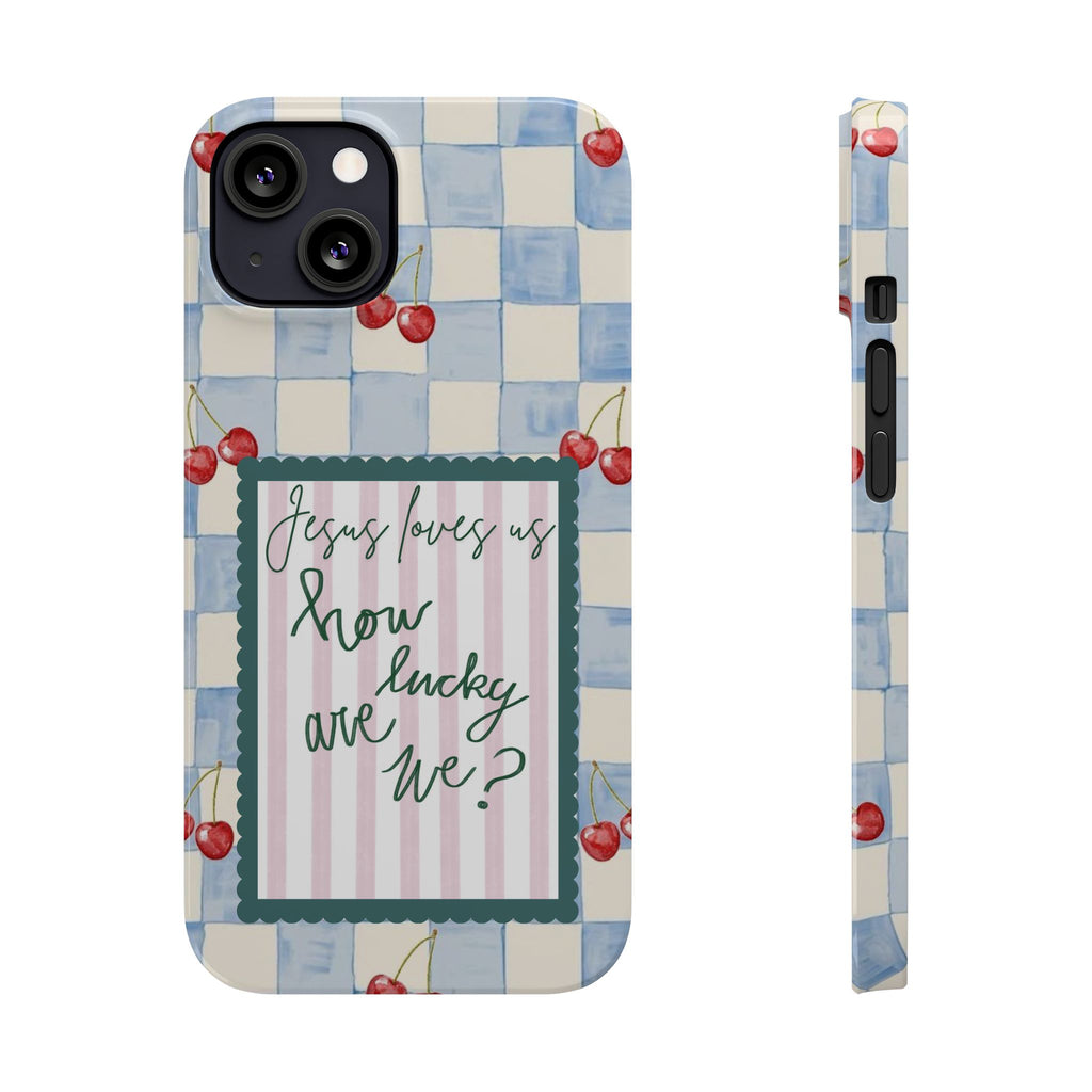 Jesus Loves Us iPhone Case