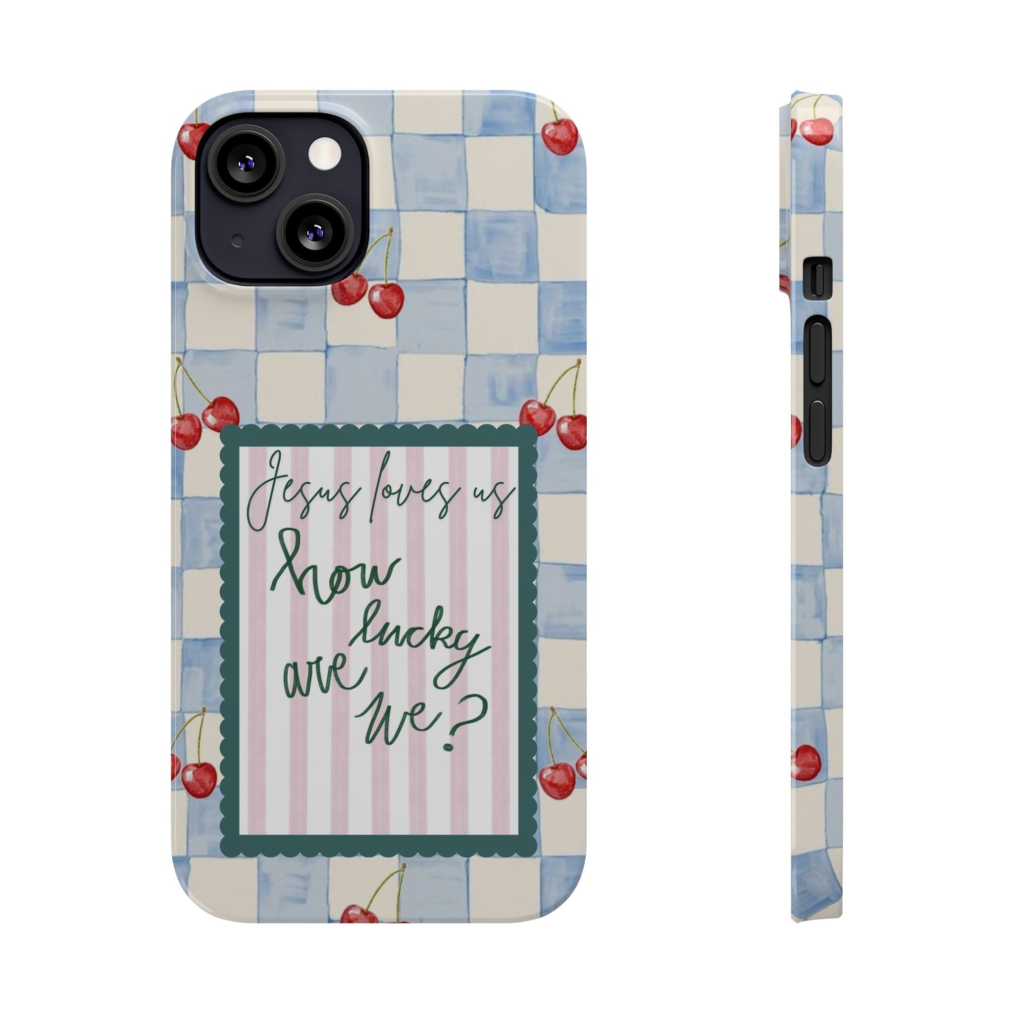 Jesus Loves Us iPhone Case