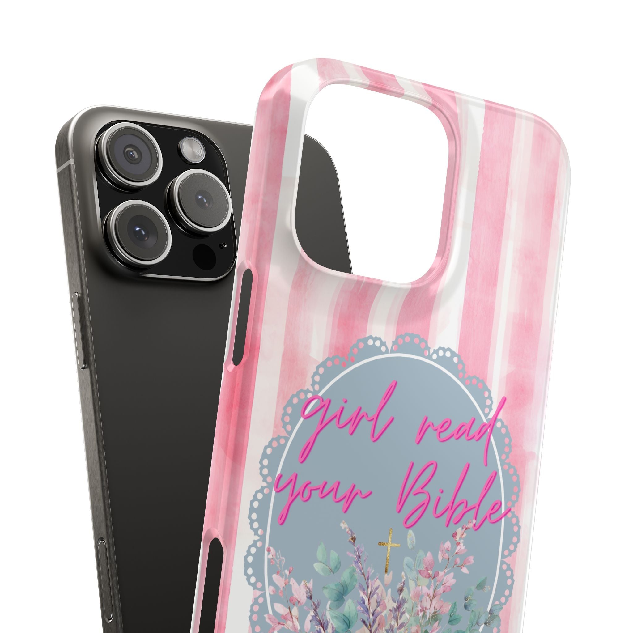 Girl Read Your Bible iPhone Case