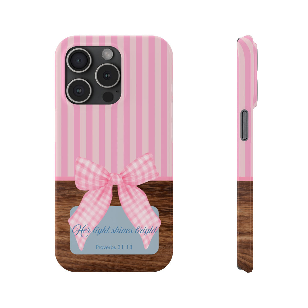 Her Light Shines Bright iPhone Case