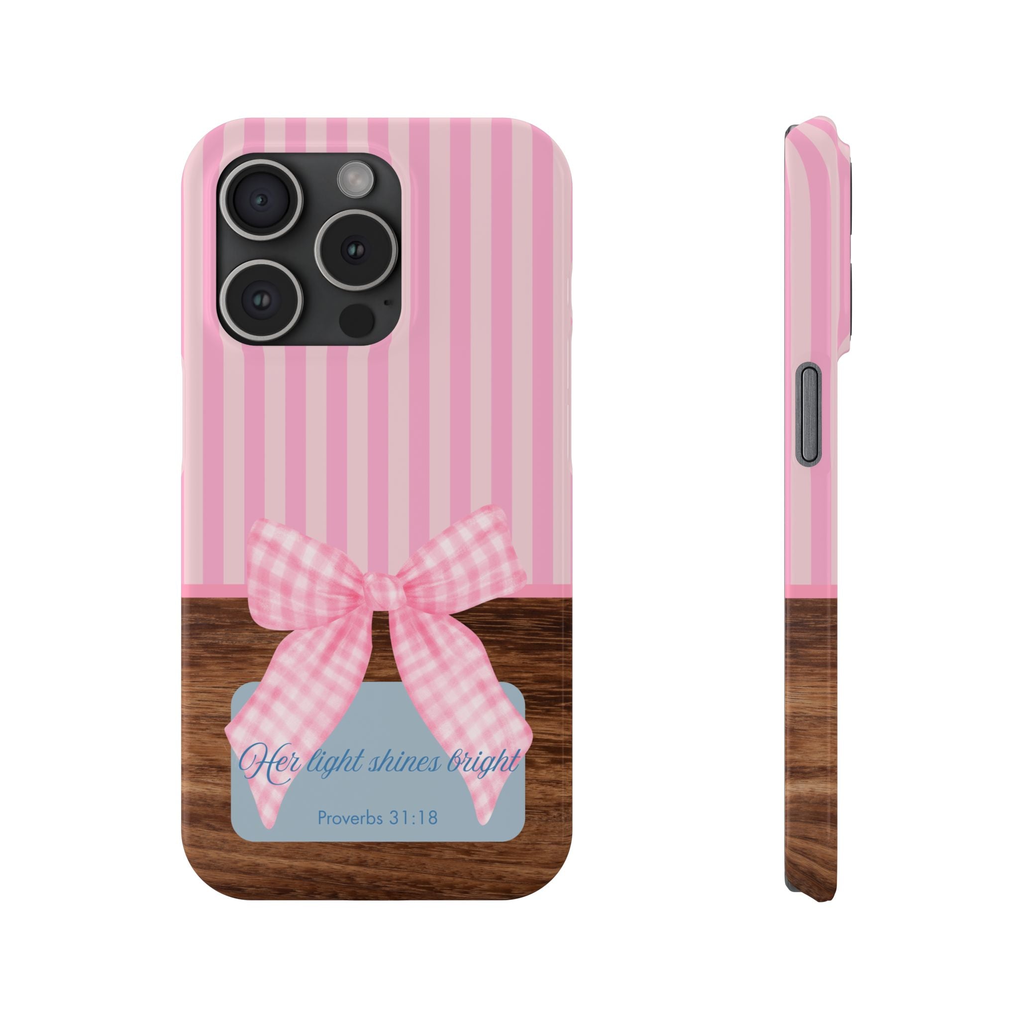 Her Light Shines Bright iPhone Case