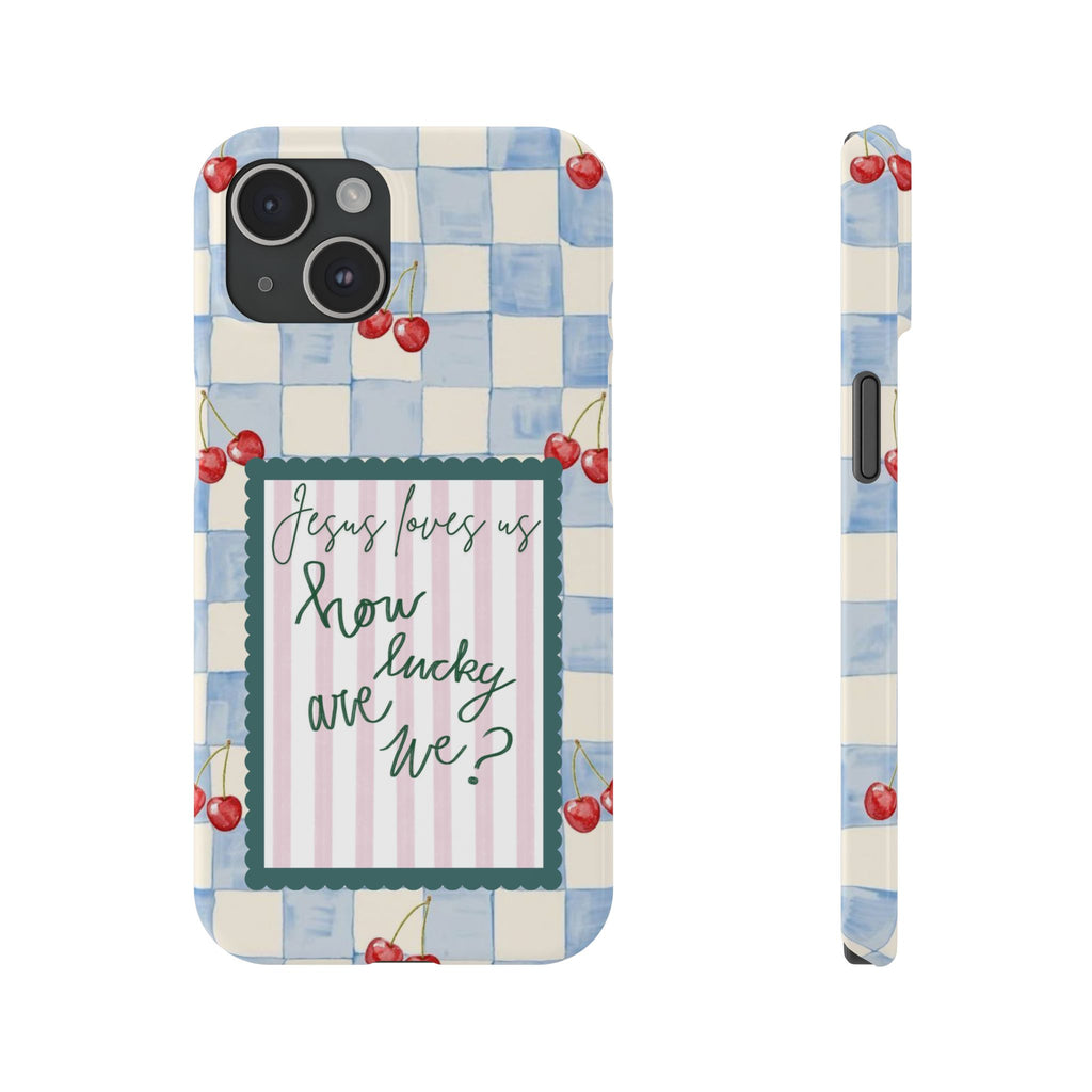 Jesus Loves Us iPhone Case