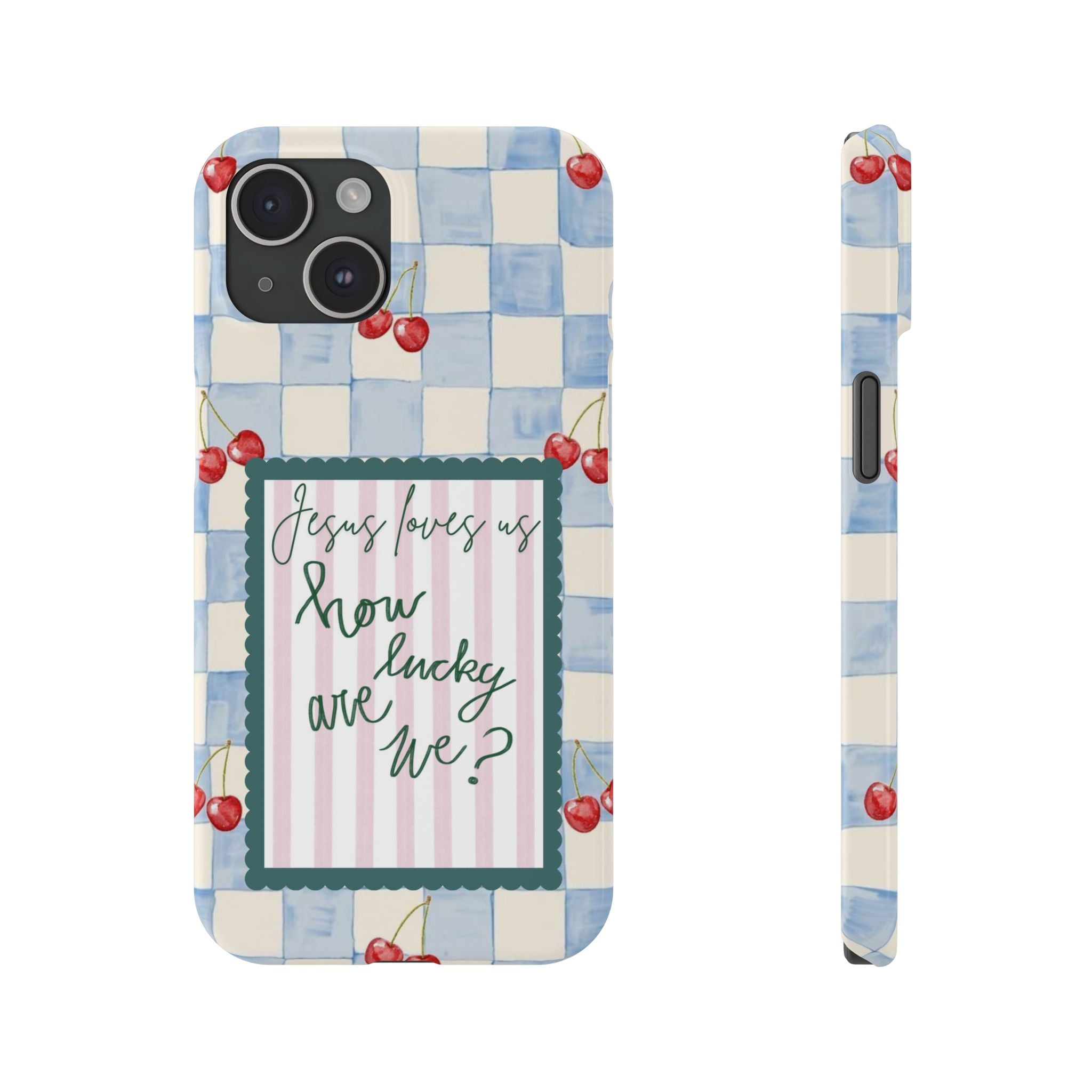 Jesus Loves Us iPhone Case