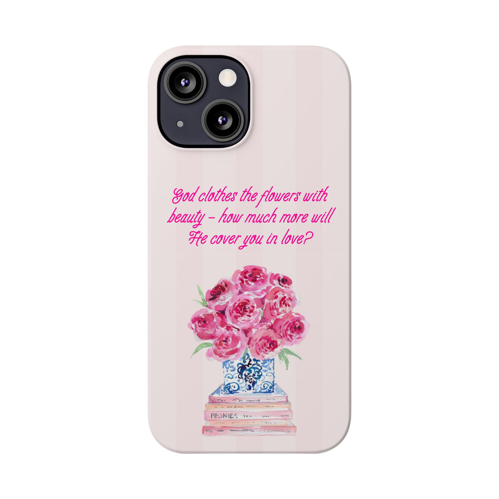 God Clothes The Flowers In Beauty Calling iPhone Case