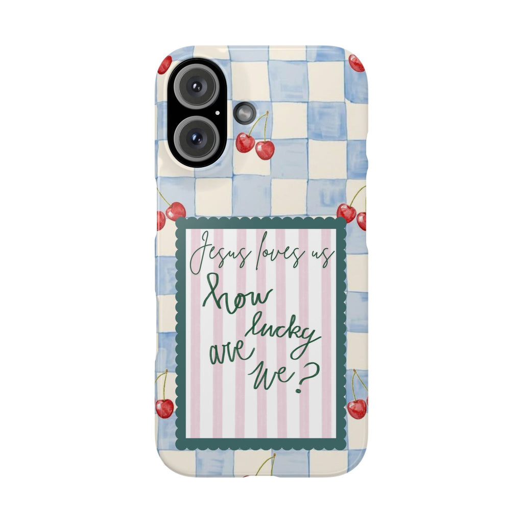 Jesus Loves Us iPhone Case