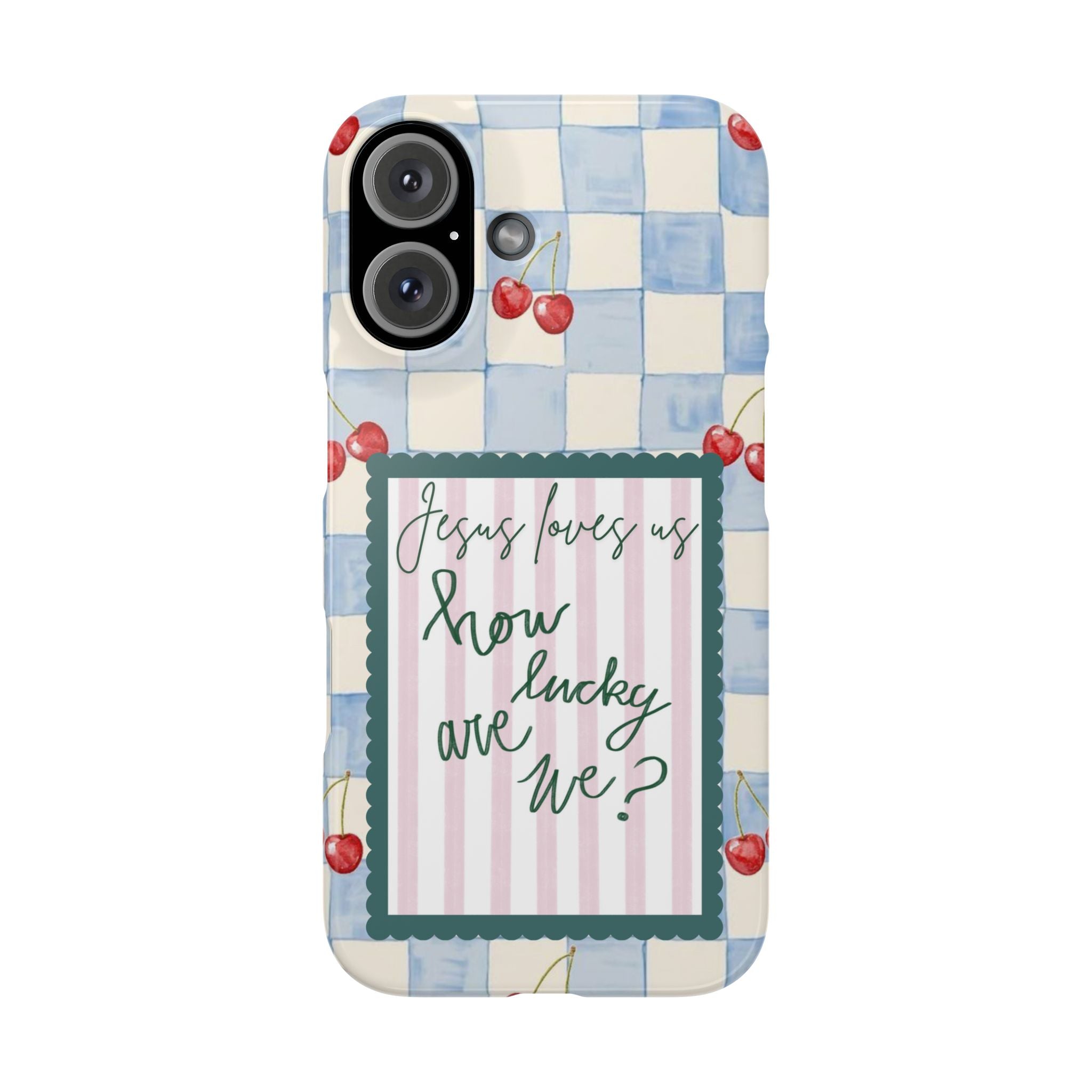Jesus Loves Us iPhone Case