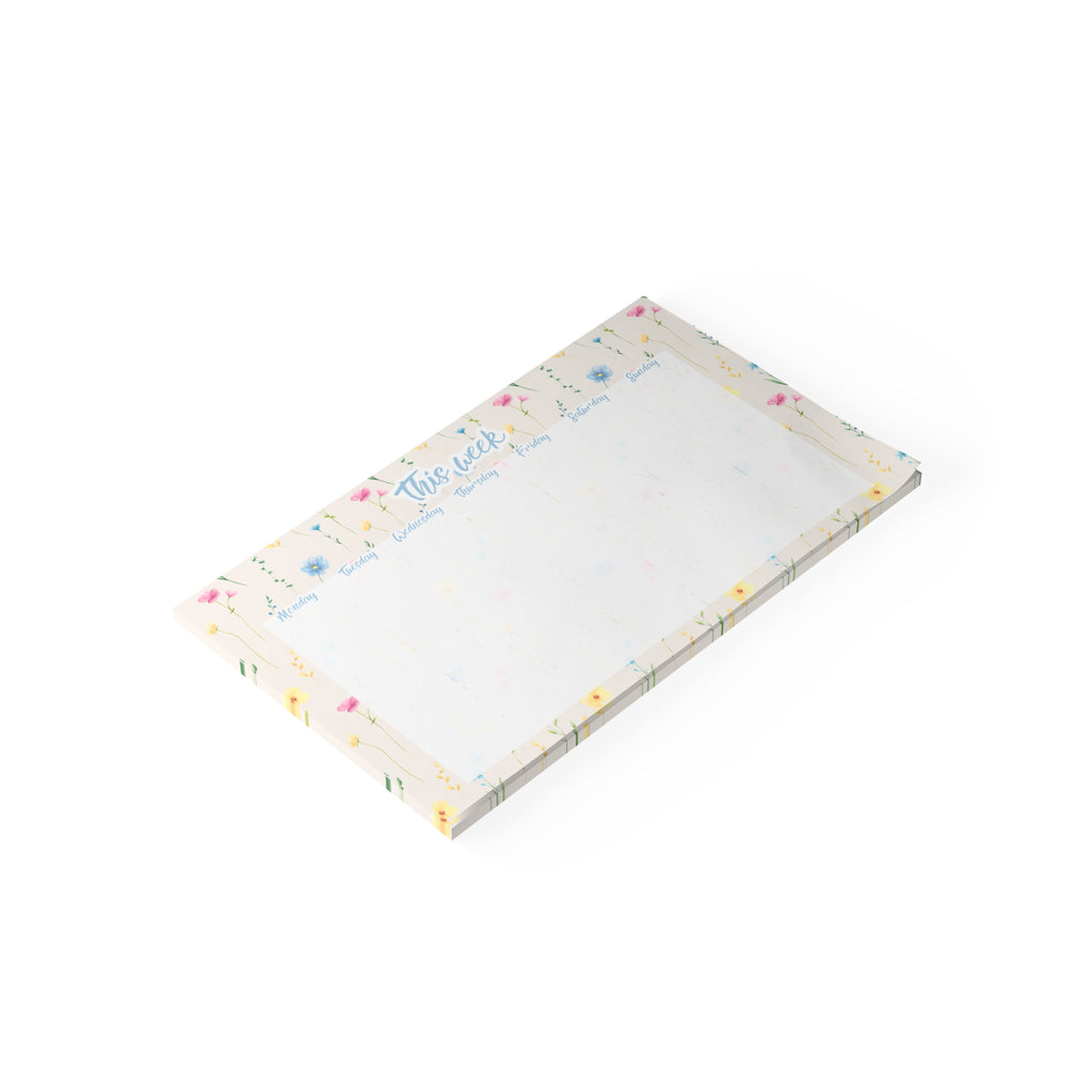 Floral Weekly Planner 10x6 Post-it Note Pad