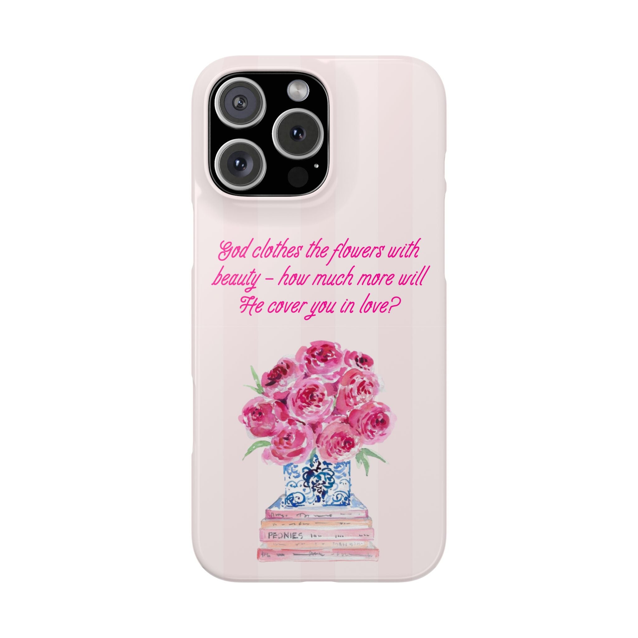 God Clothes The Flowers In Beauty Calling iPhone Case