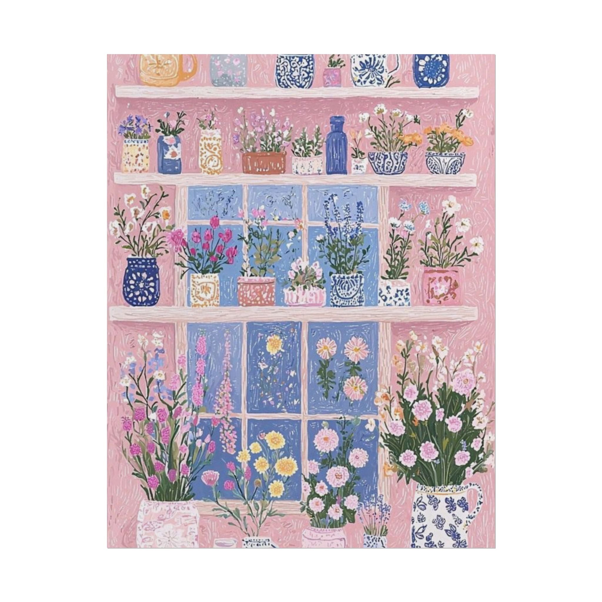 Flower Shelf Unframed Poster