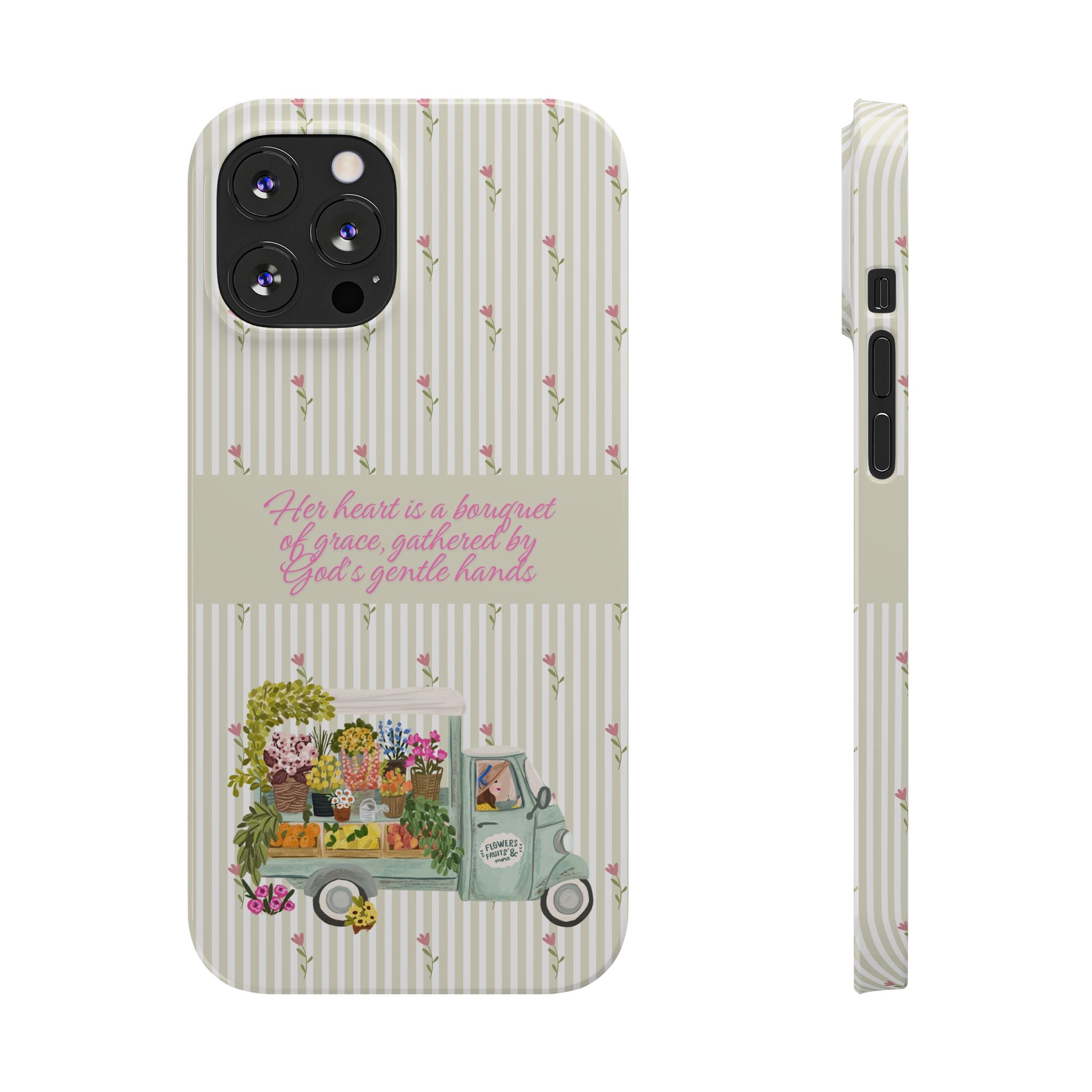 Her Heart Is A Bouquet Of Grace iPhone Case