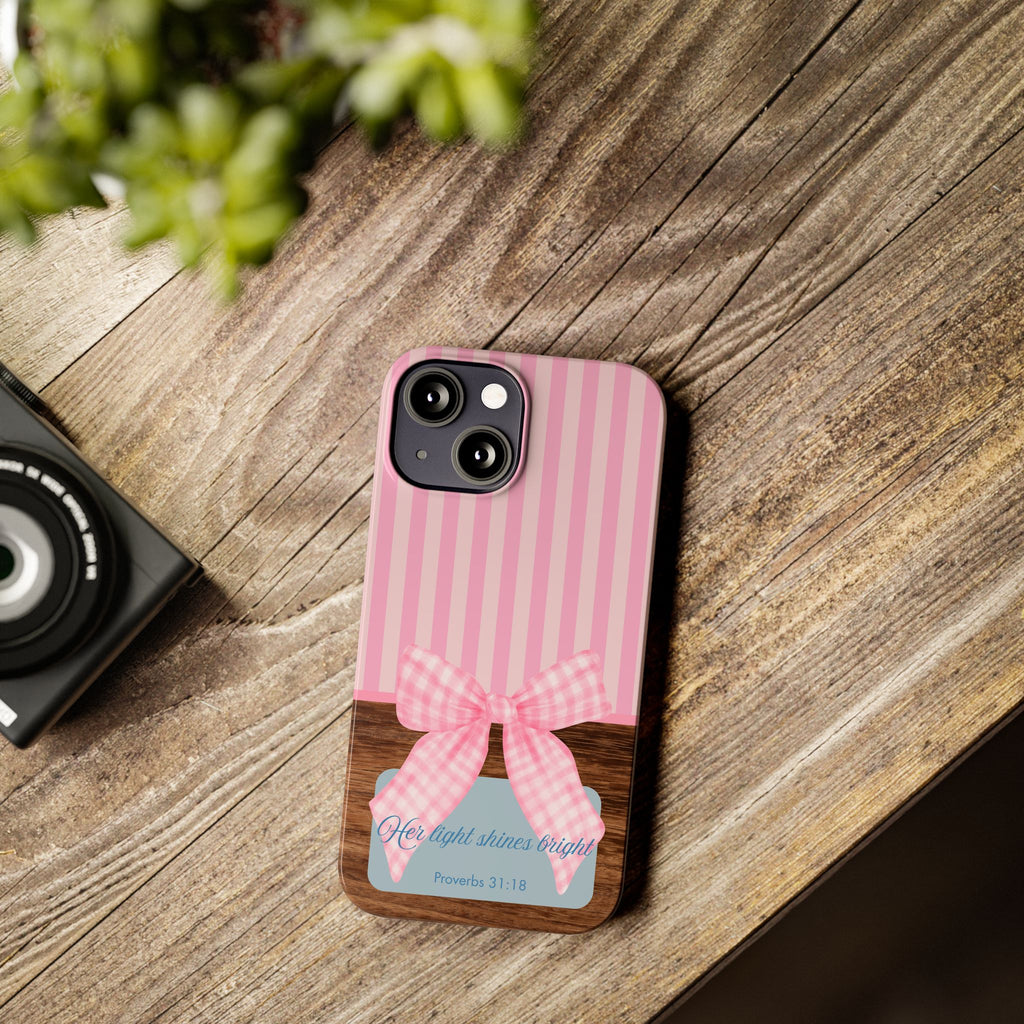 Her Light Shines Bright iPhone Case