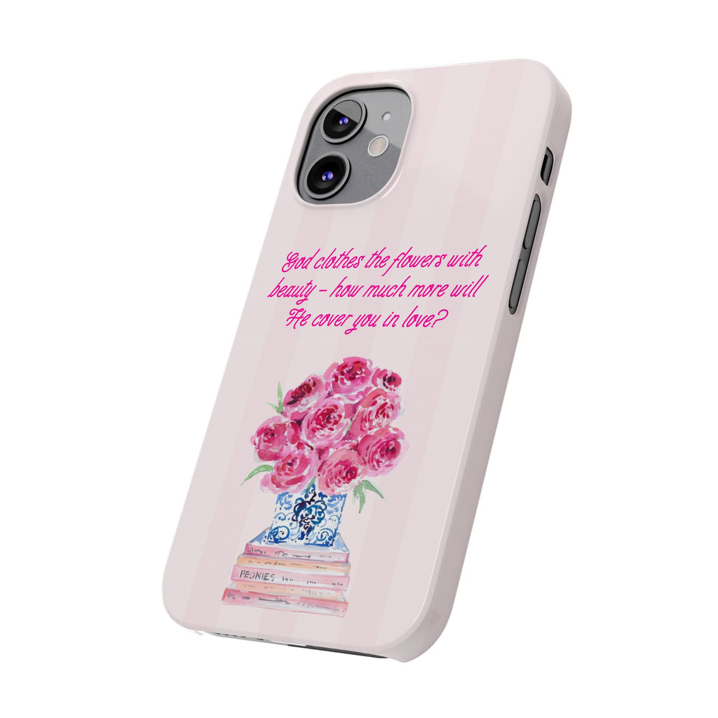 God Clothes The Flowers In Beauty Calling iPhone Case