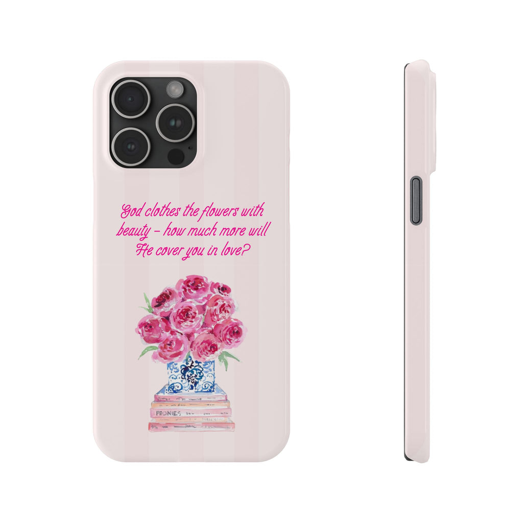 God Clothes The Flowers In Beauty Calling iPhone Case