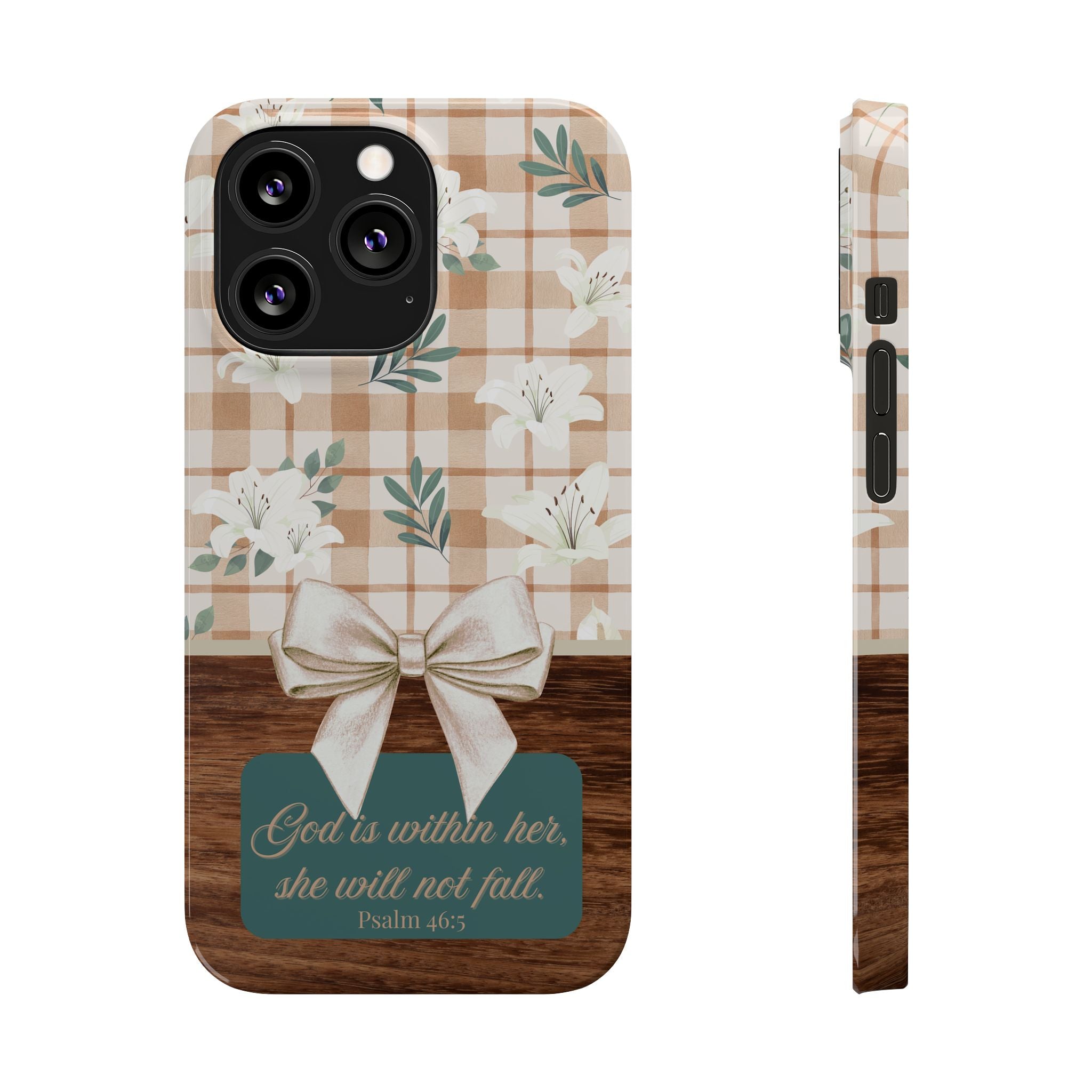 God Is Within Her She Will Not Fall iPhone Case