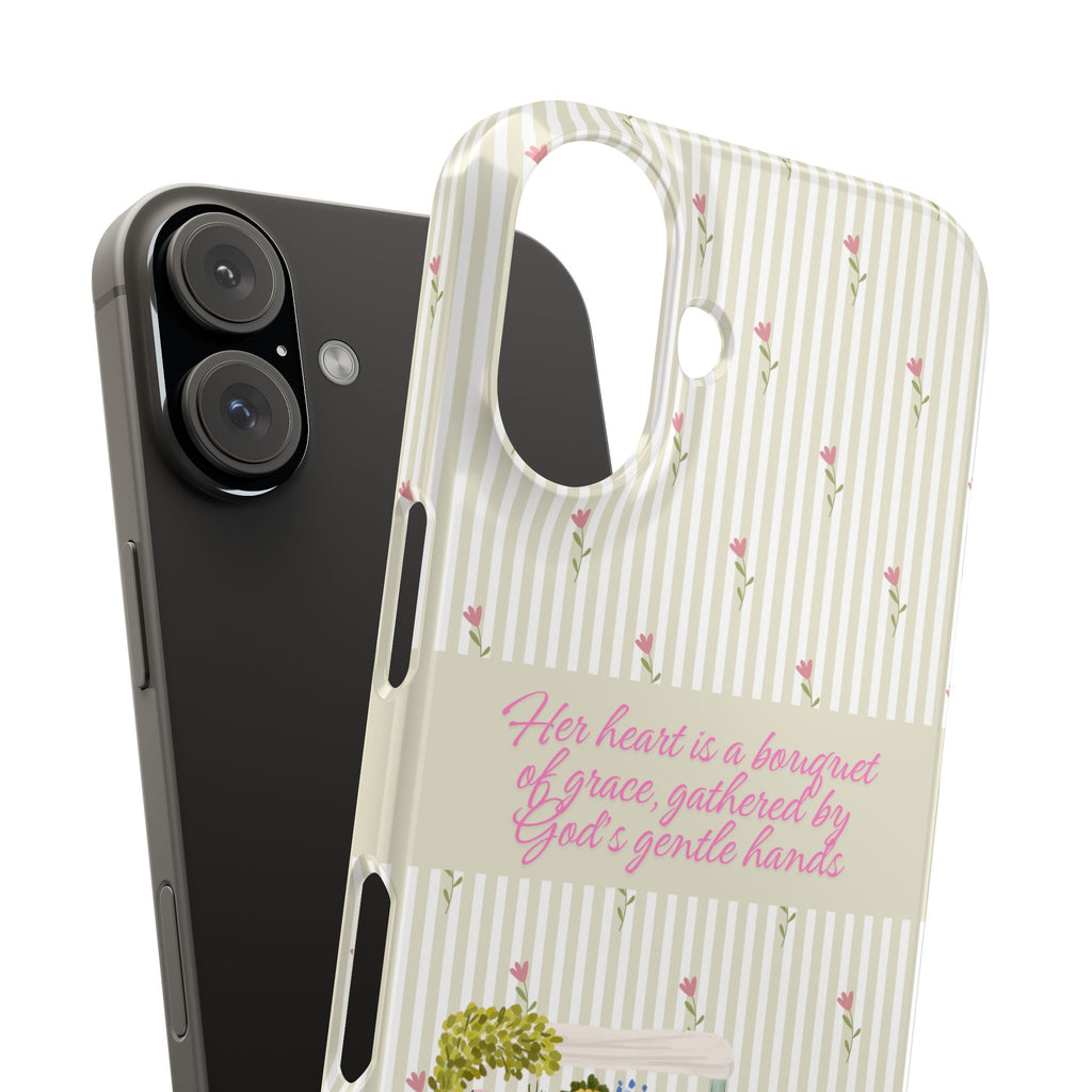 Her Heart Is A Bouquet Of Grace iPhone Case