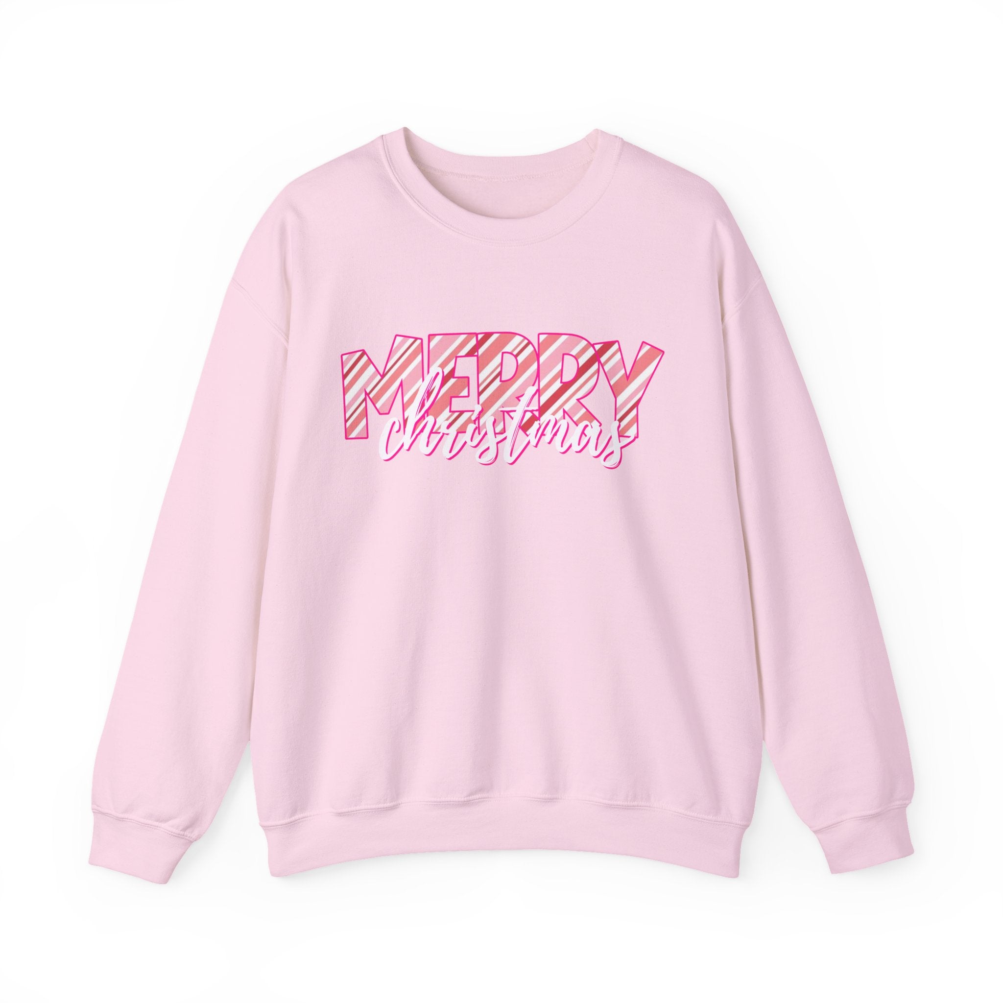 Pink Merry Christmas Cozy Sweatshirt
