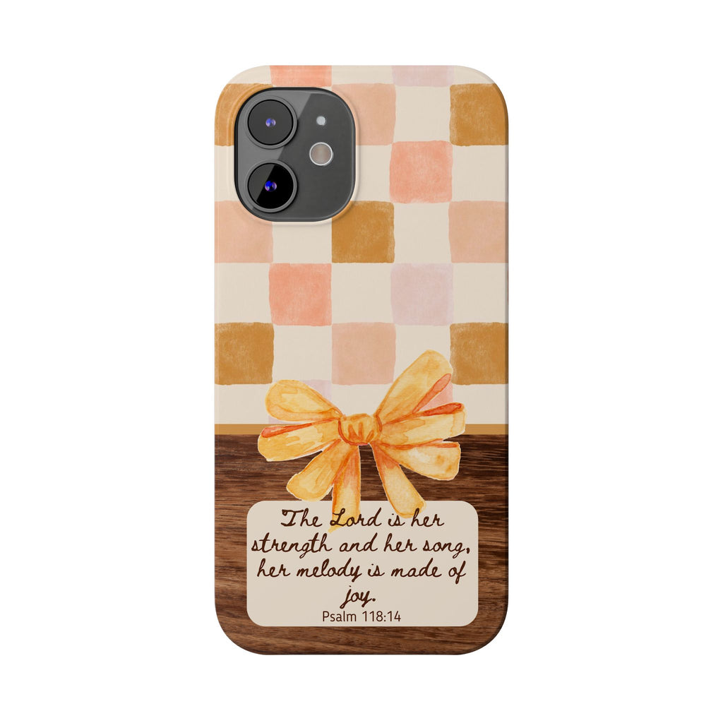 The Lord Is Her Strength iPhone Case